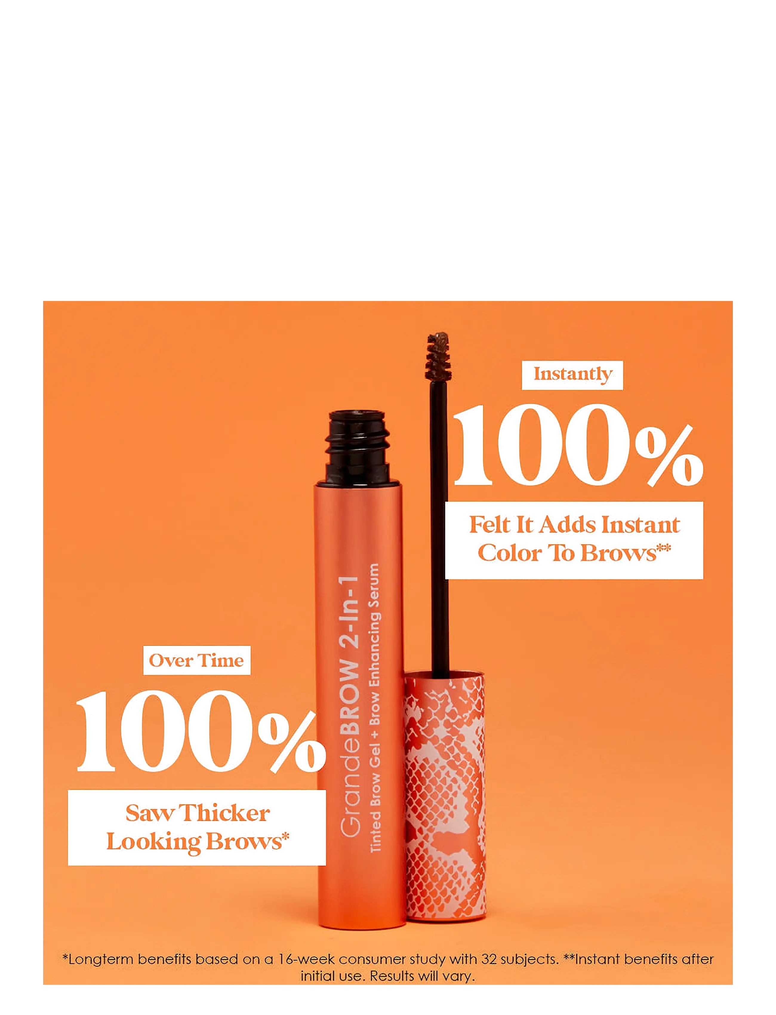 Grande Cosmetics - GrandeBROW 2-In-1 Tinted Brow Gel + Brow Enhancing Serum | Light - makeup - light brown - 5