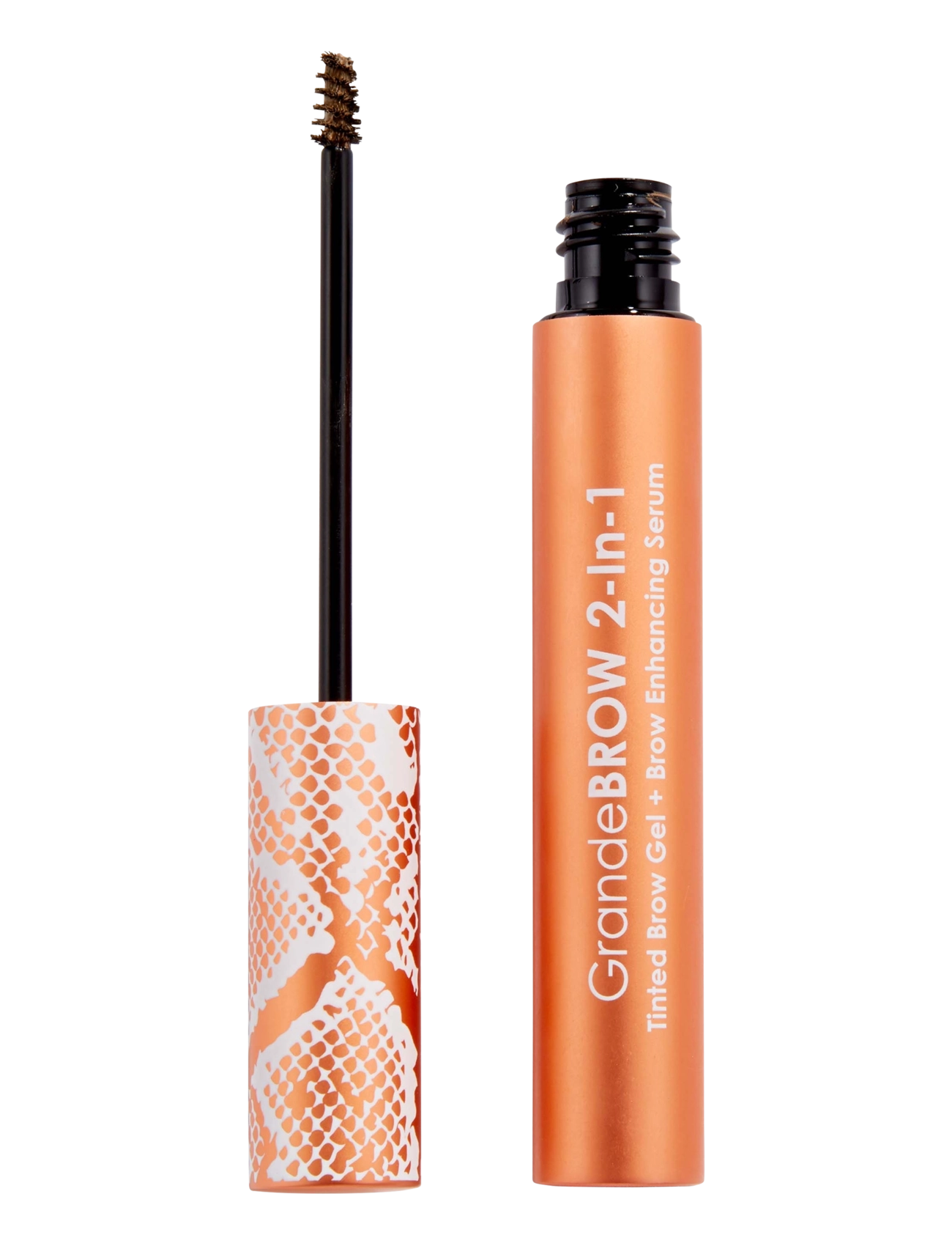 Grande Cosmetics Grandebrow 2-In-1 Tinted Brow Gel + Brow Enhancing Serum | Medium, 3.5 ml, Brown, Øjenbryn > Øjenbrynsfarve, Dame