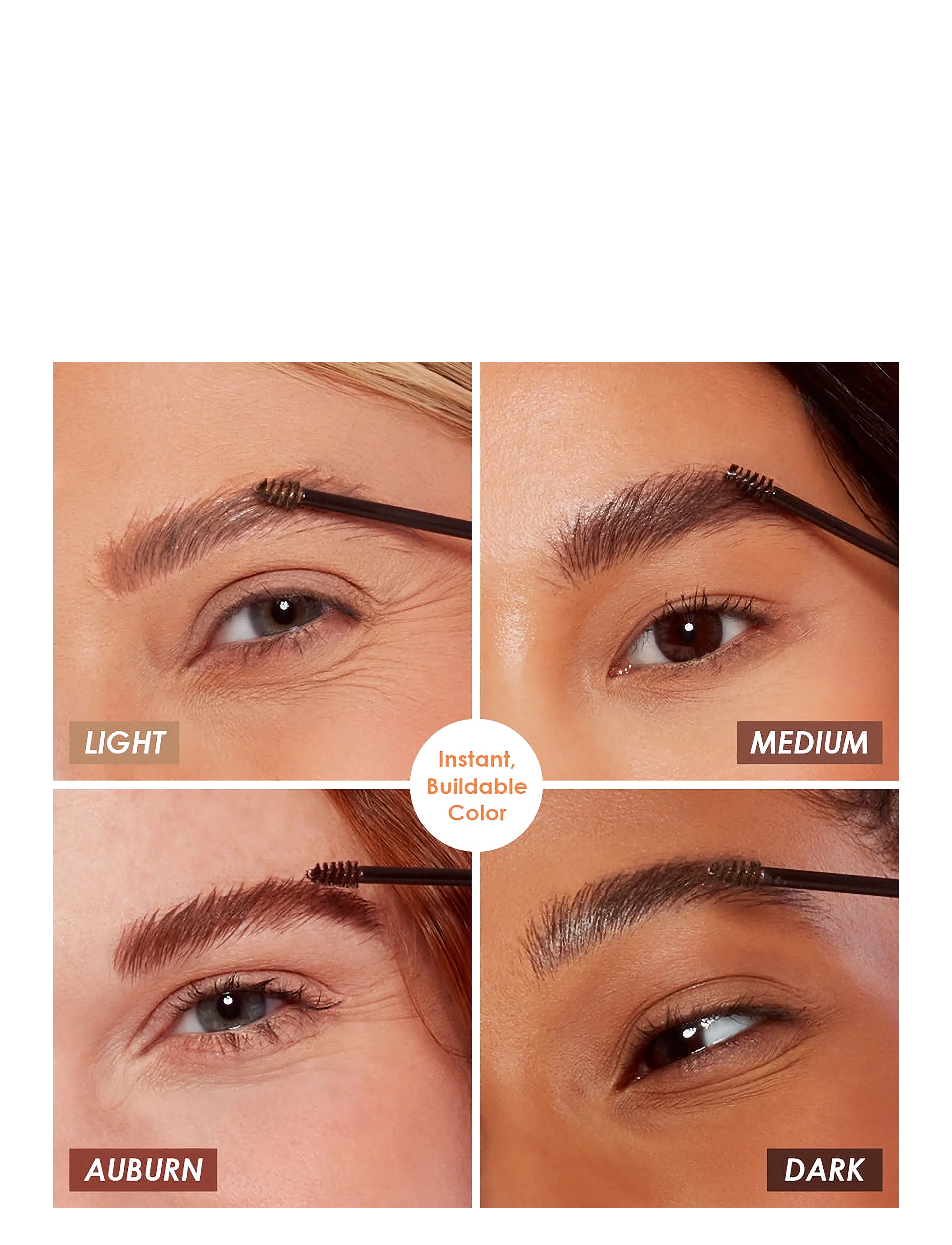 Grande Cosmetics - GrandeBROW 2-In-1 Tinted Brow Gel + Brow Enhancing Serum | Medium - makeup - med brown - 4