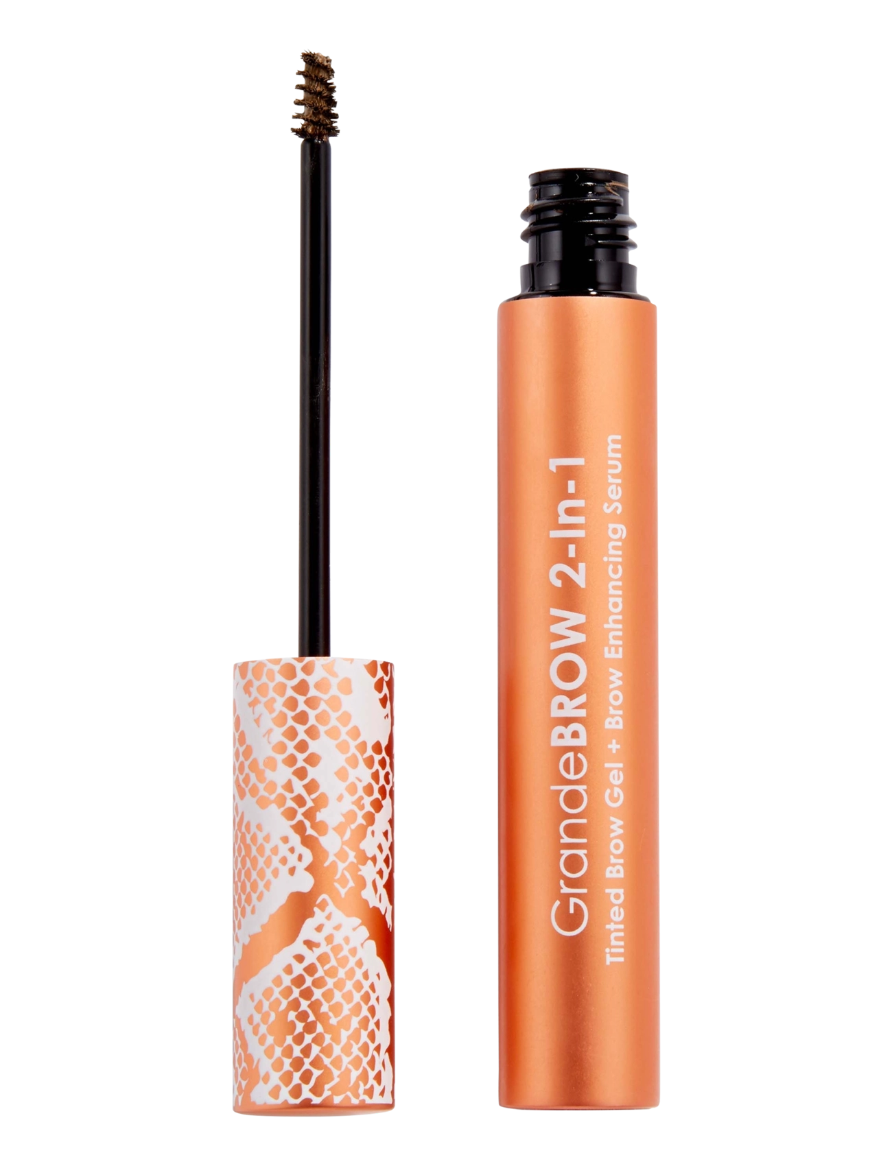 Grande Cosmetics Grandebrow 2-In-1 Tinted Brow Gel + Brow Enhancing Serum | Dark, 3.5 ml, Brown, Øjenbryn > Øjenbrynsfarve, Dame