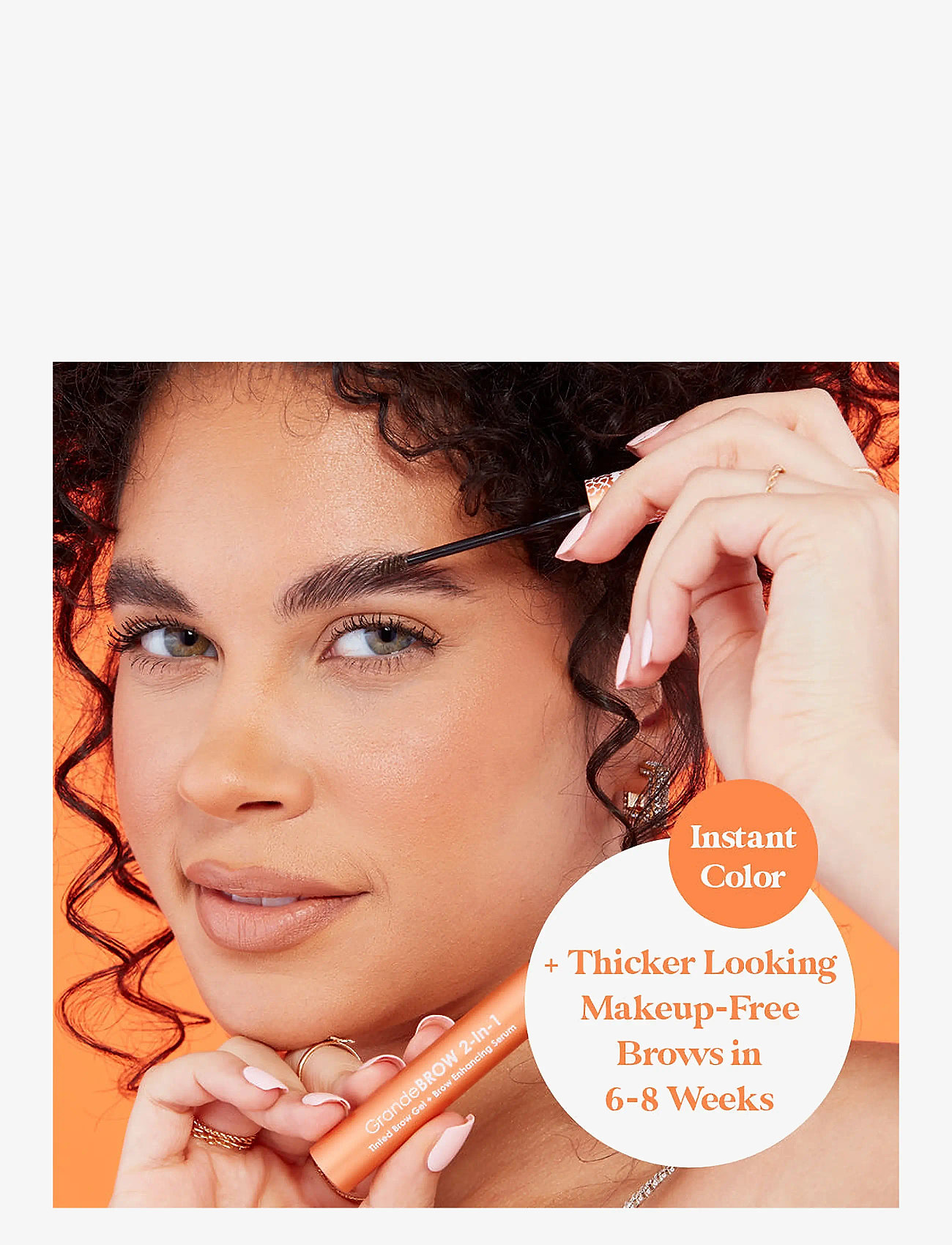 Grande Cosmetics - GrandeBROW 2-In-1 Tinted Brow Gel + Brow Enhancing Serum | Dark - makeup - dark brown - 2