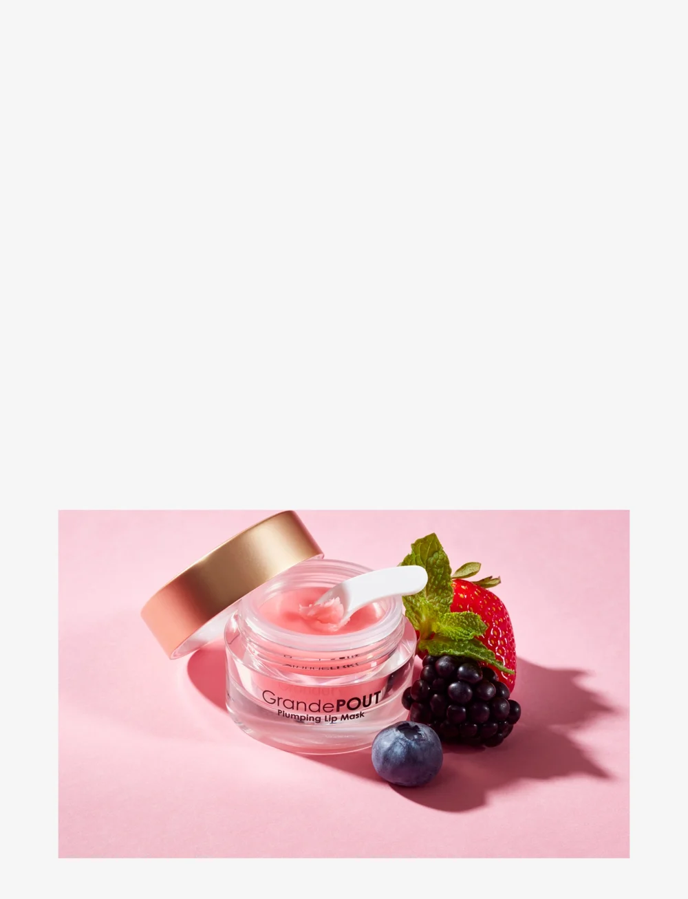 Grande Cosmetics - GrandePOUT Plumping Lip Mask Berry Mojito - læbemaske - berry - 2