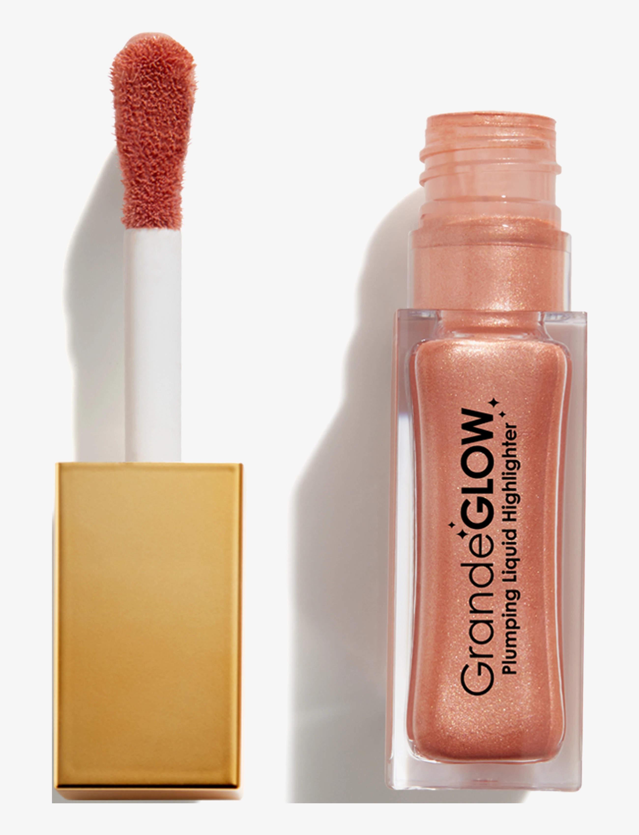 Grande Cosmetics Grandeglow Plumping Liquid Highlighter Gilded Rose, 10.3 ml, Nude, Ansigt > Highlighter, Dame