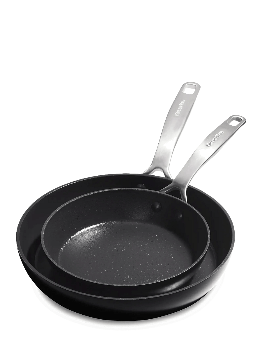 Greenpan - Frypan set 2pcs: Frypan 20cm + Frypan 28cm - bratpfannen - black - 1