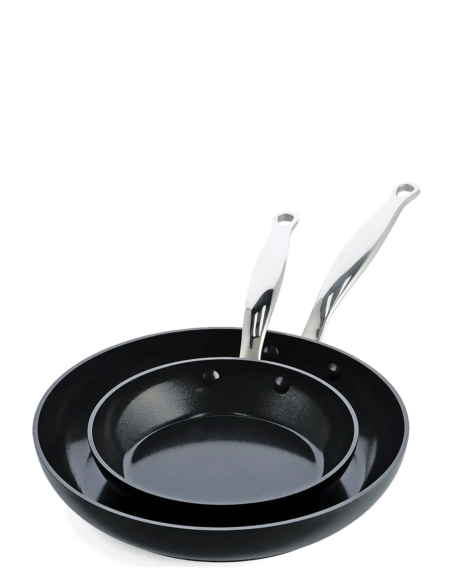 Greenpan - Frypan set 2pcs: Frypan 20cm + Frypan 28cm - bratpfannen - black - 1