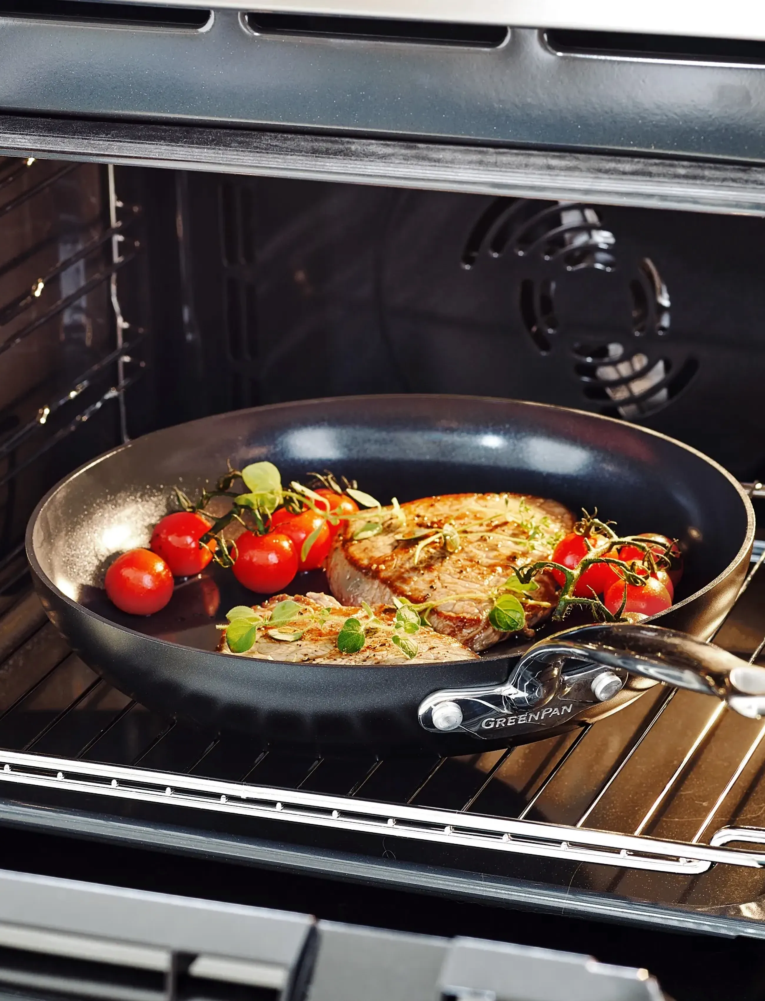 Greenpan - Frypan set 2pcs: Frypan 20cm + Frypan 28cm - pannas un kastroļi - black - 3