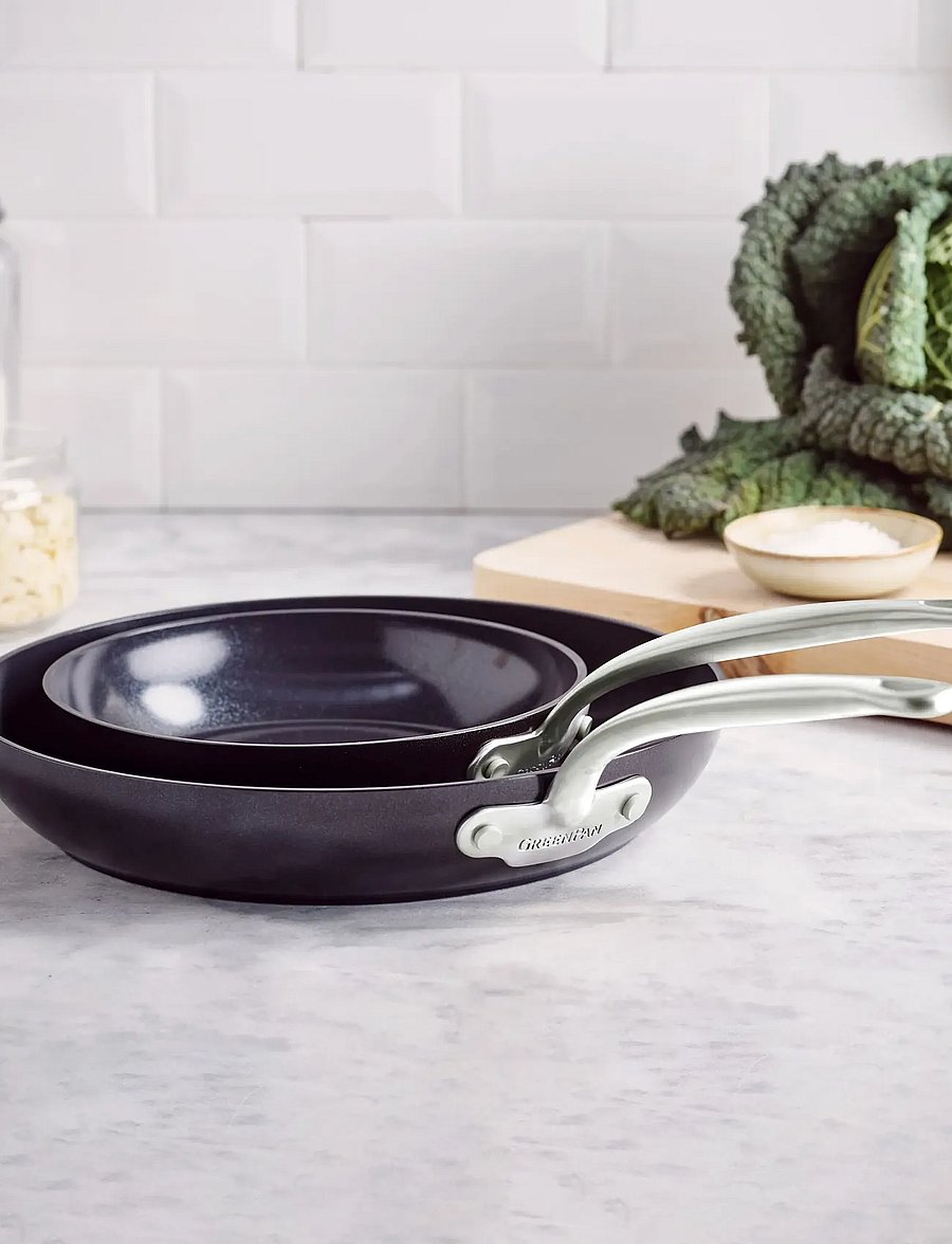 Greenpan - Frypan set 2pcs: Frypan 20cm + Frypan 28cm - bratpfannen - black - 4