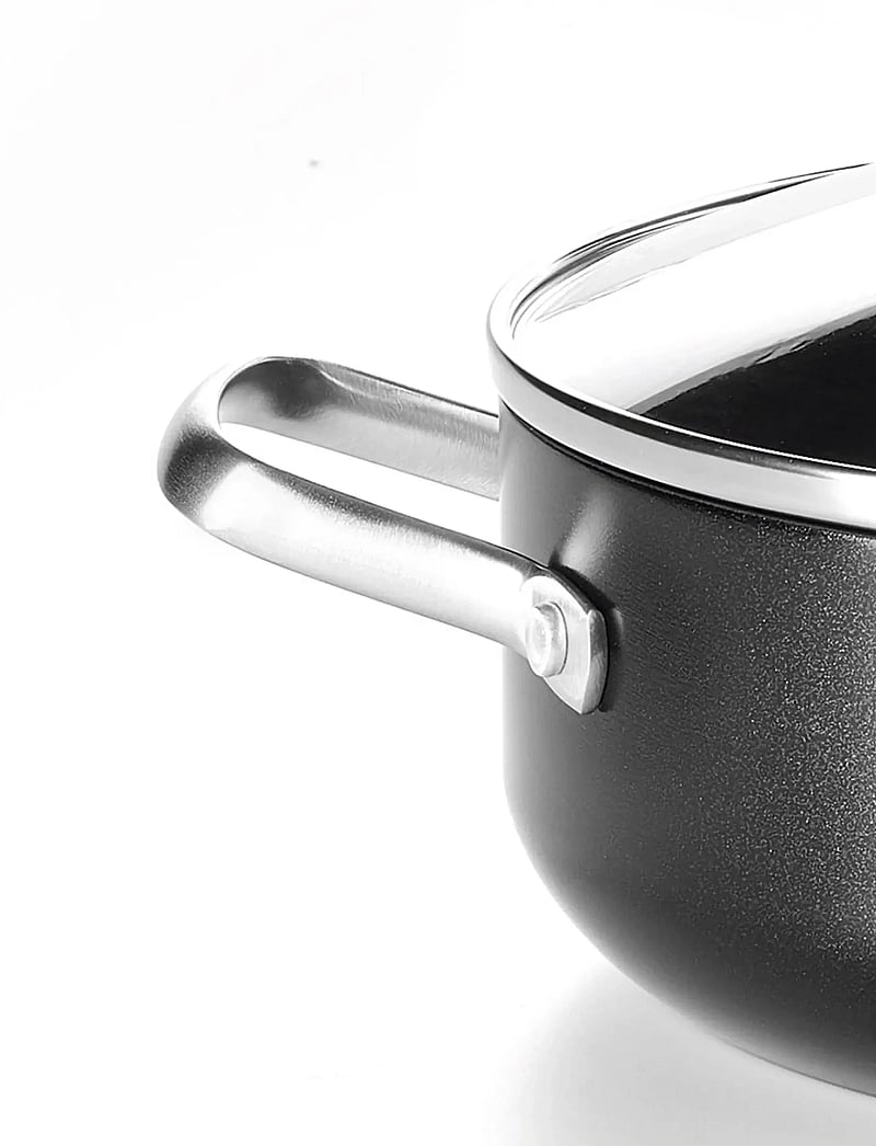 Greenpan - Skillet 28cm/4.3L with lid + helper handle - praepannid ja pannid - black - 4