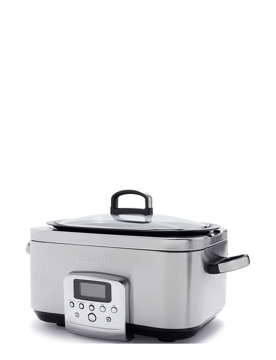 Greenpan - GreenPan Elite Slowcooker 6L Stainless steel - weitere küchengeräte - silver - 1