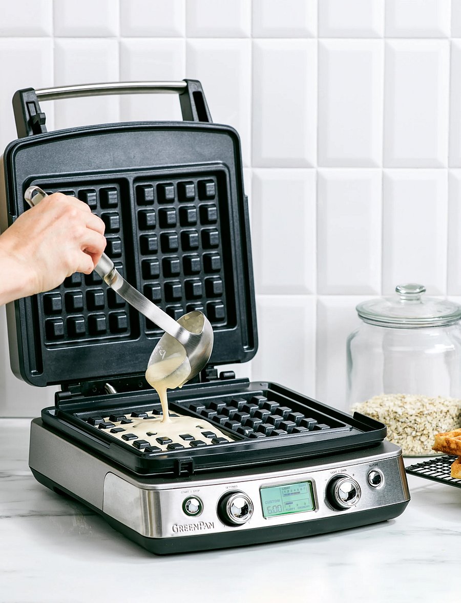 Greenpan - GreenPan Elite Waffle maker Stainless steel - weitere küchengeräte - silver - 0