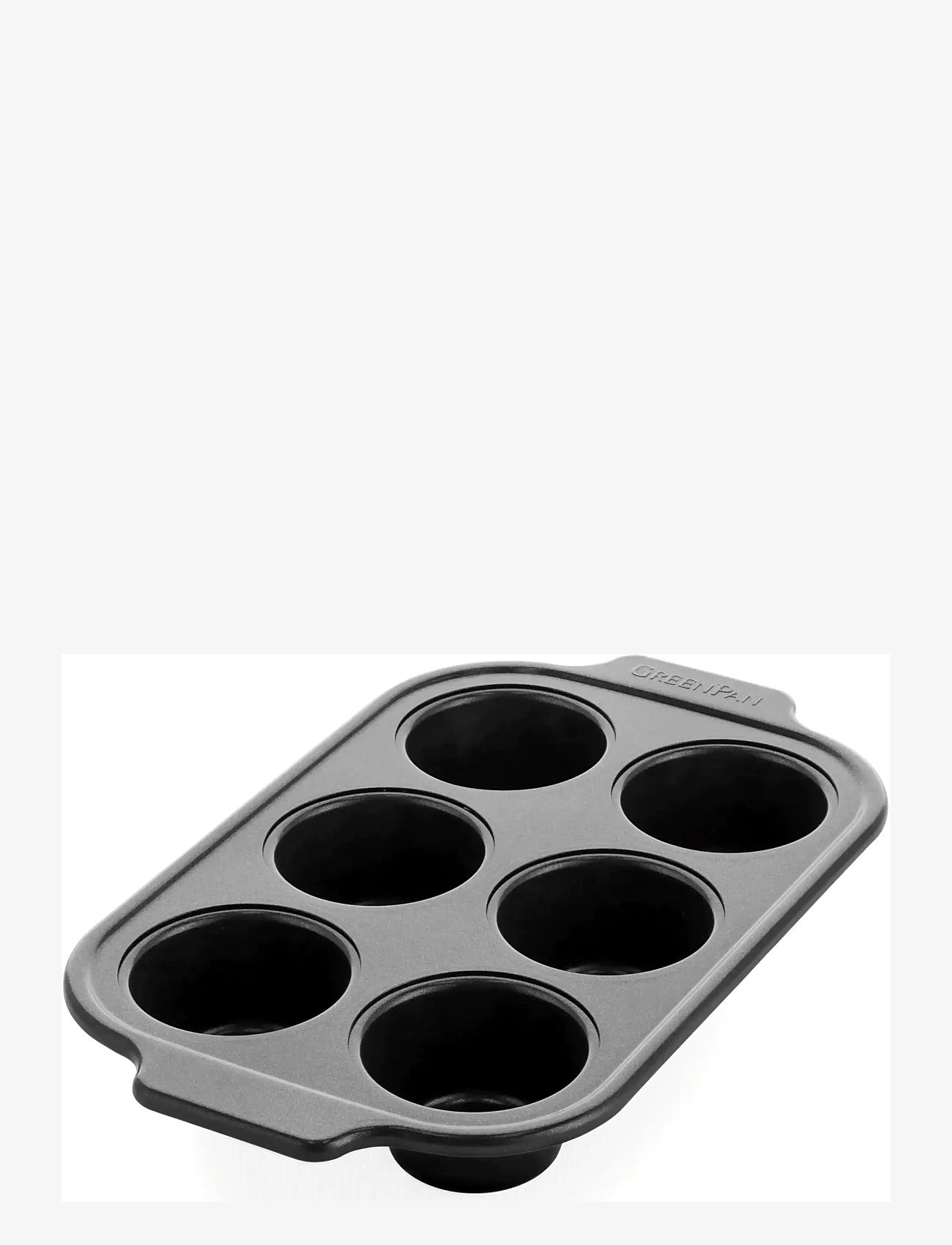 Greenpan - Muffincups 6pcs - cupcake- & muffinsformar - black - 0