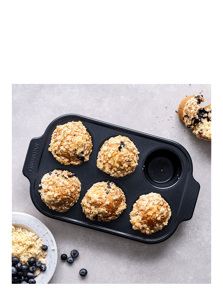 Greenpan - Muffincups 6pcs - cupcake & muffinformen - black - 1
