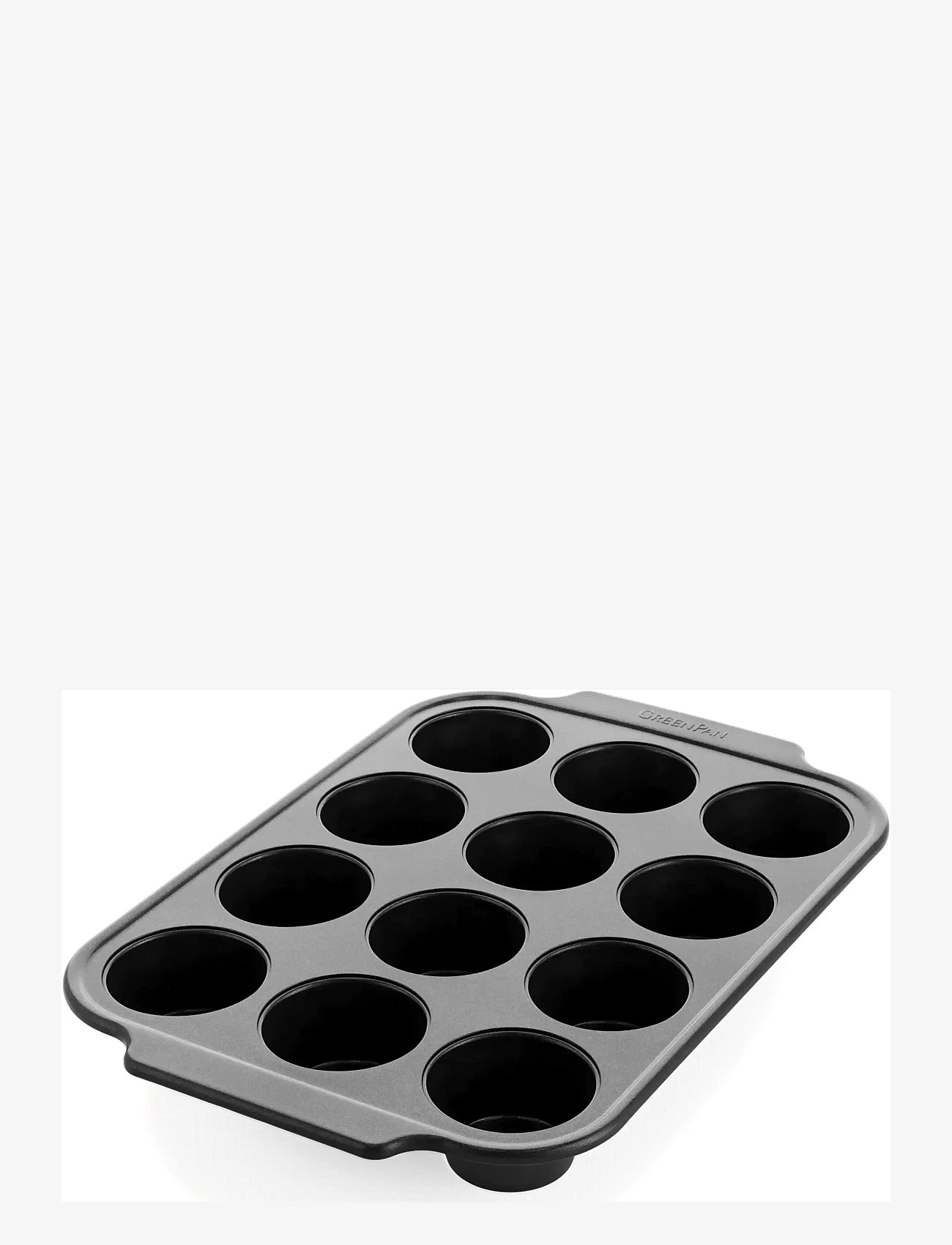 Greenpan - Muffincups 12pcs - cupcake- & muffinsformar - black - 0