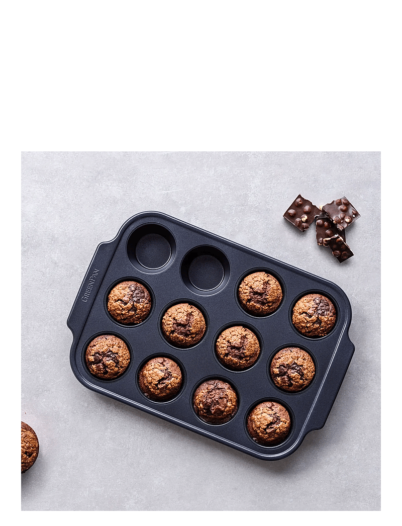 Greenpan - Muffincups 12pcs - moules pour petits gâteaux et muffins - black - 2