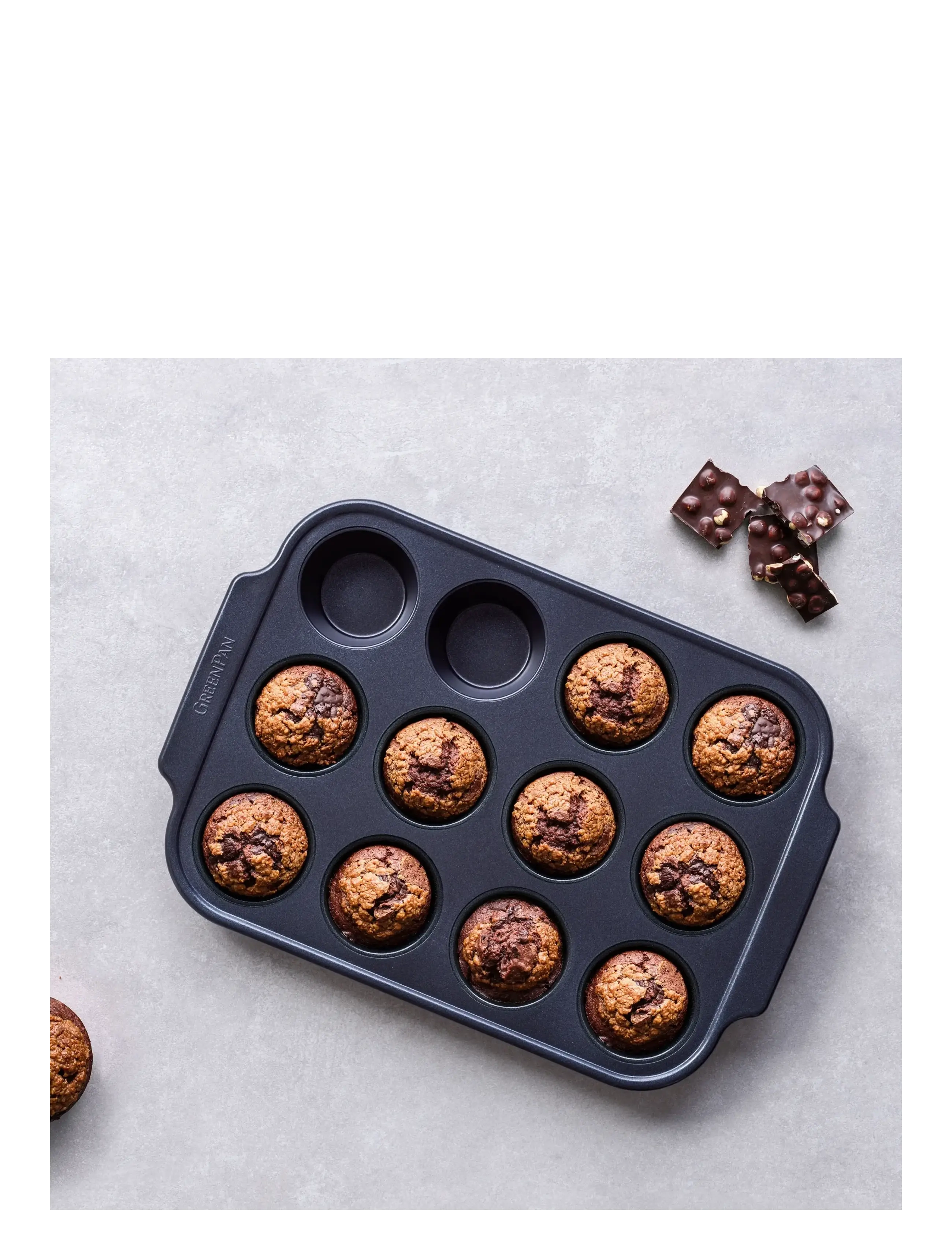 Greenpan - Muffincups 12pcs - cupcake & muffinformen - black - 2