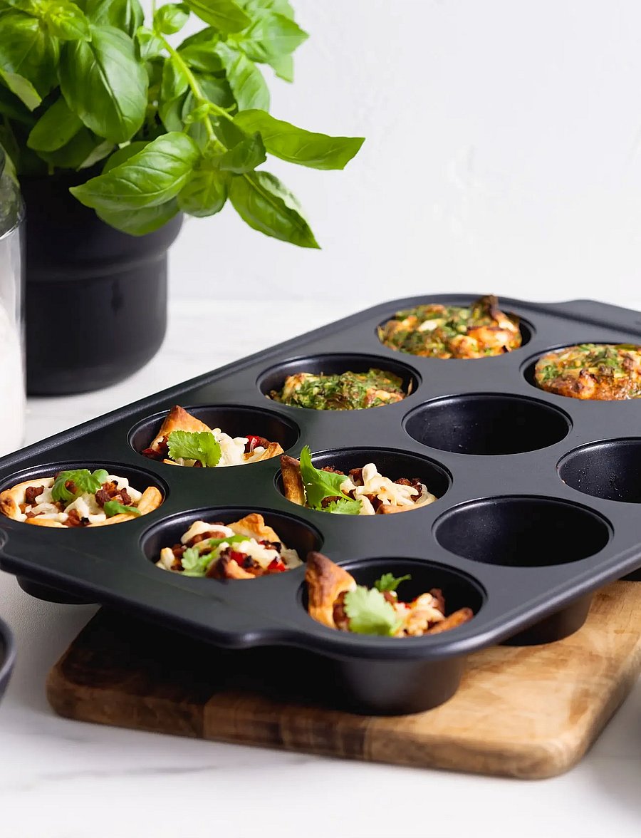 Greenpan - Muffincups 12pcs - cupcake & muffinformen - black - 5