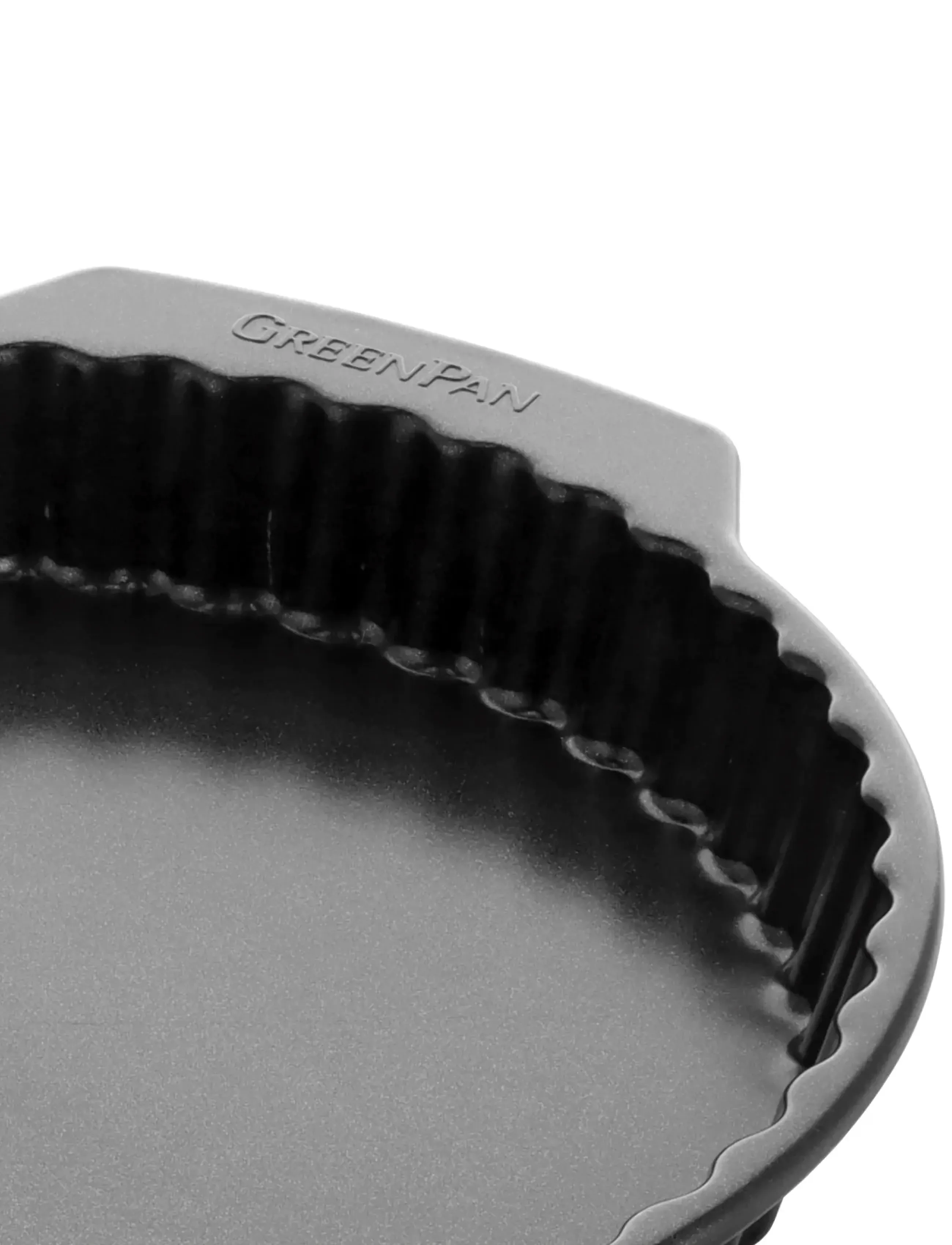 Greenpan - Quichepan 28cm - tærteforme - black - 2
