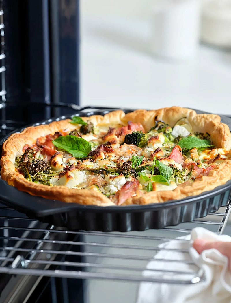 Greenpan - Quichepan 28cm - tærteforme - black - 4