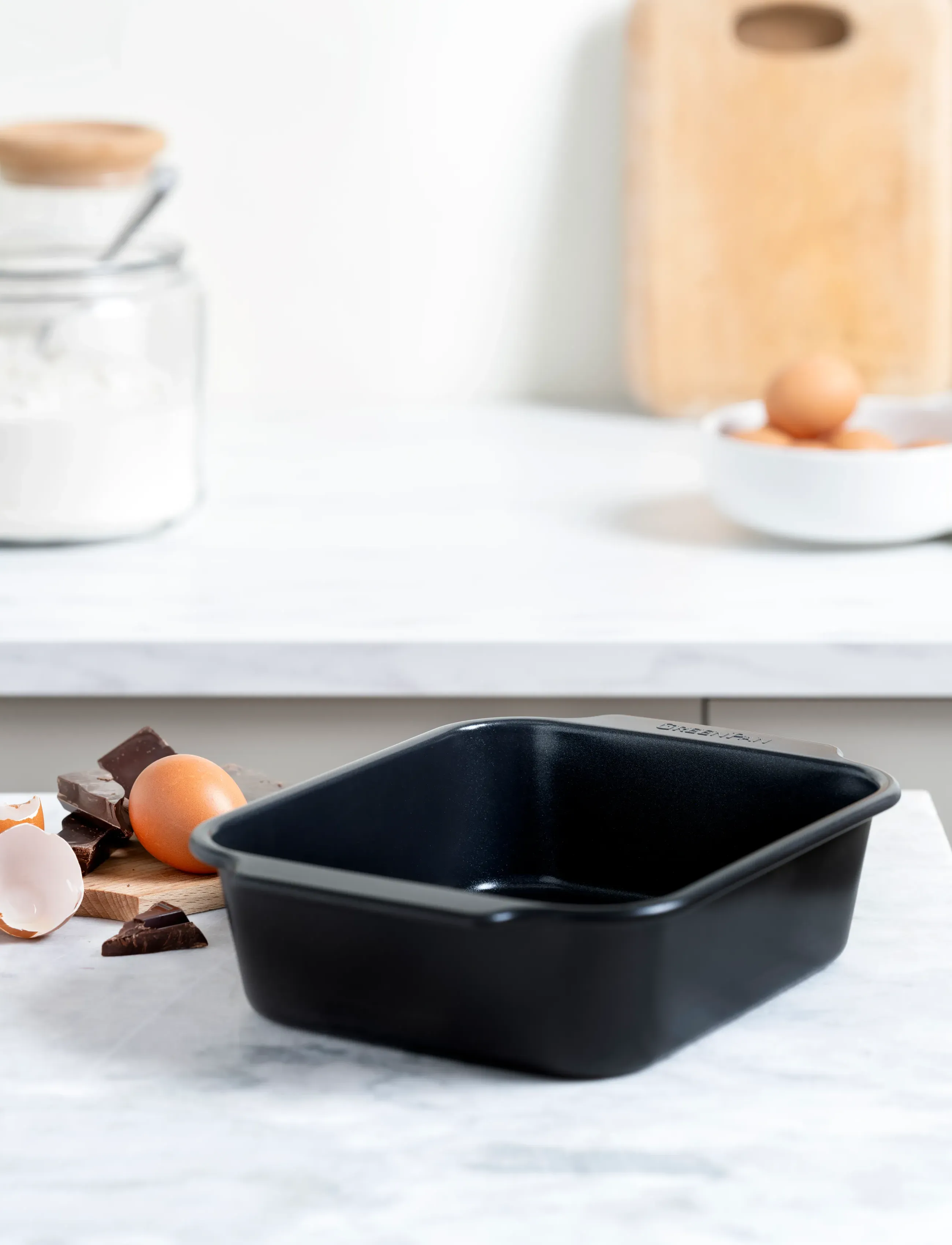 Greenpan - Browniepan 22.5x18.5cm - bakformar - black - 2