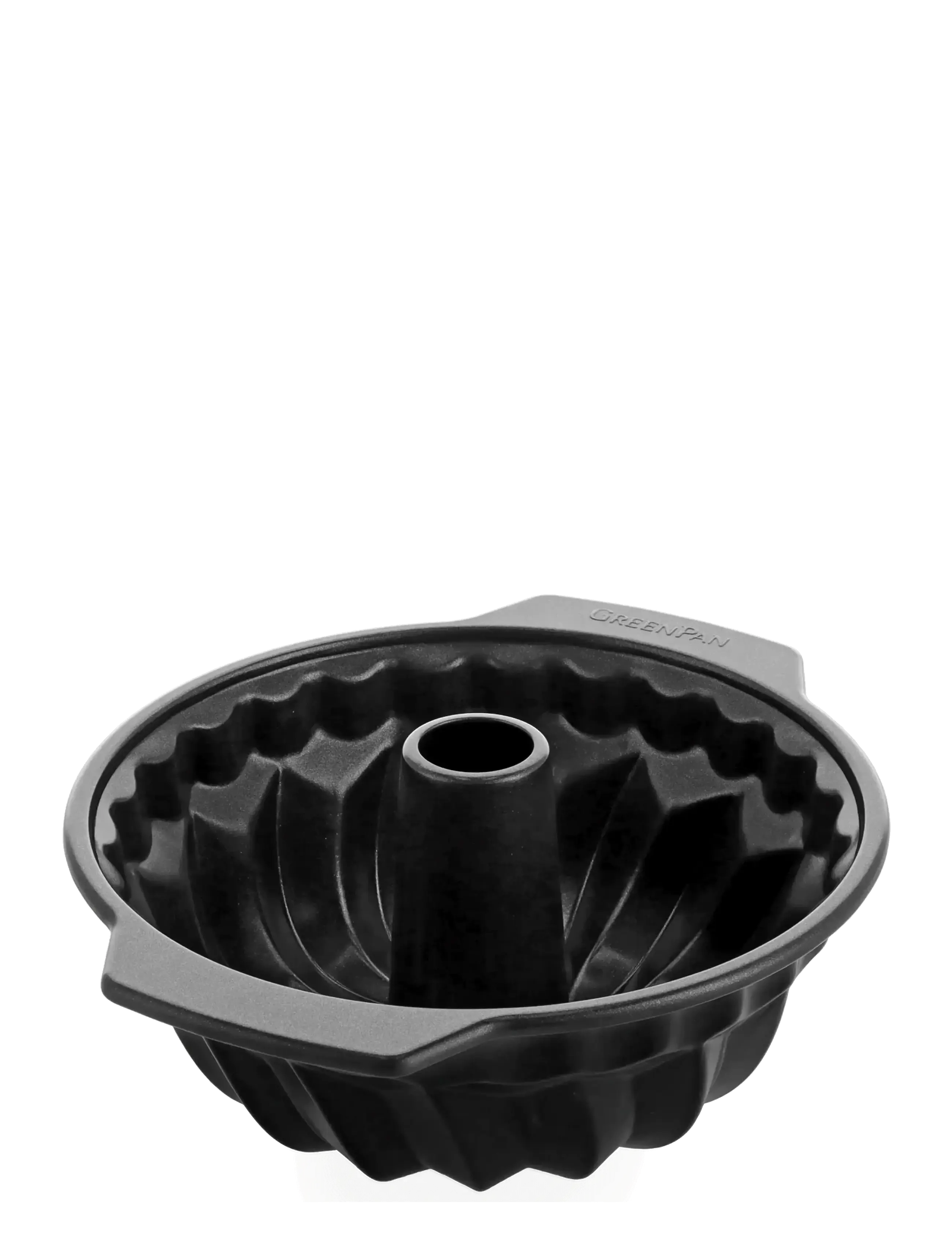 Greenpan Bundtpan 24Cm, Ø 24 cm, Baking Tins, Schwarz - Cookies- & Cake Homeware
