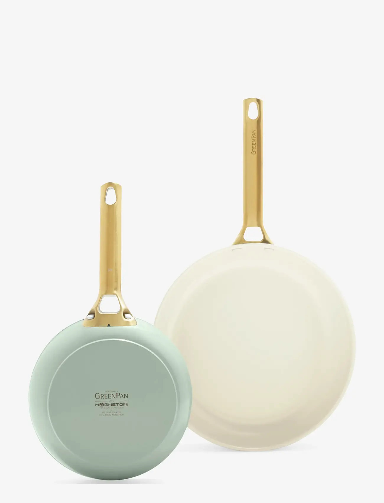 Greenpan - Frypan set 2pcs: Frypan 20cm + Frypan 26cm - steikingarpönnur - green - 1