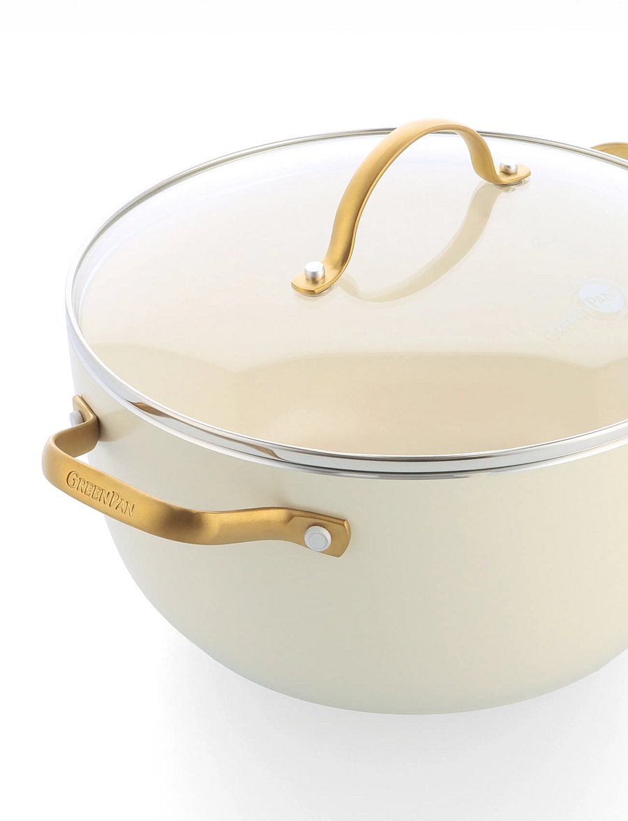 Greenpan - GreenPan Padova Reserve 10-piece cookware set Cream White - gusseisen töpfe - white - 5