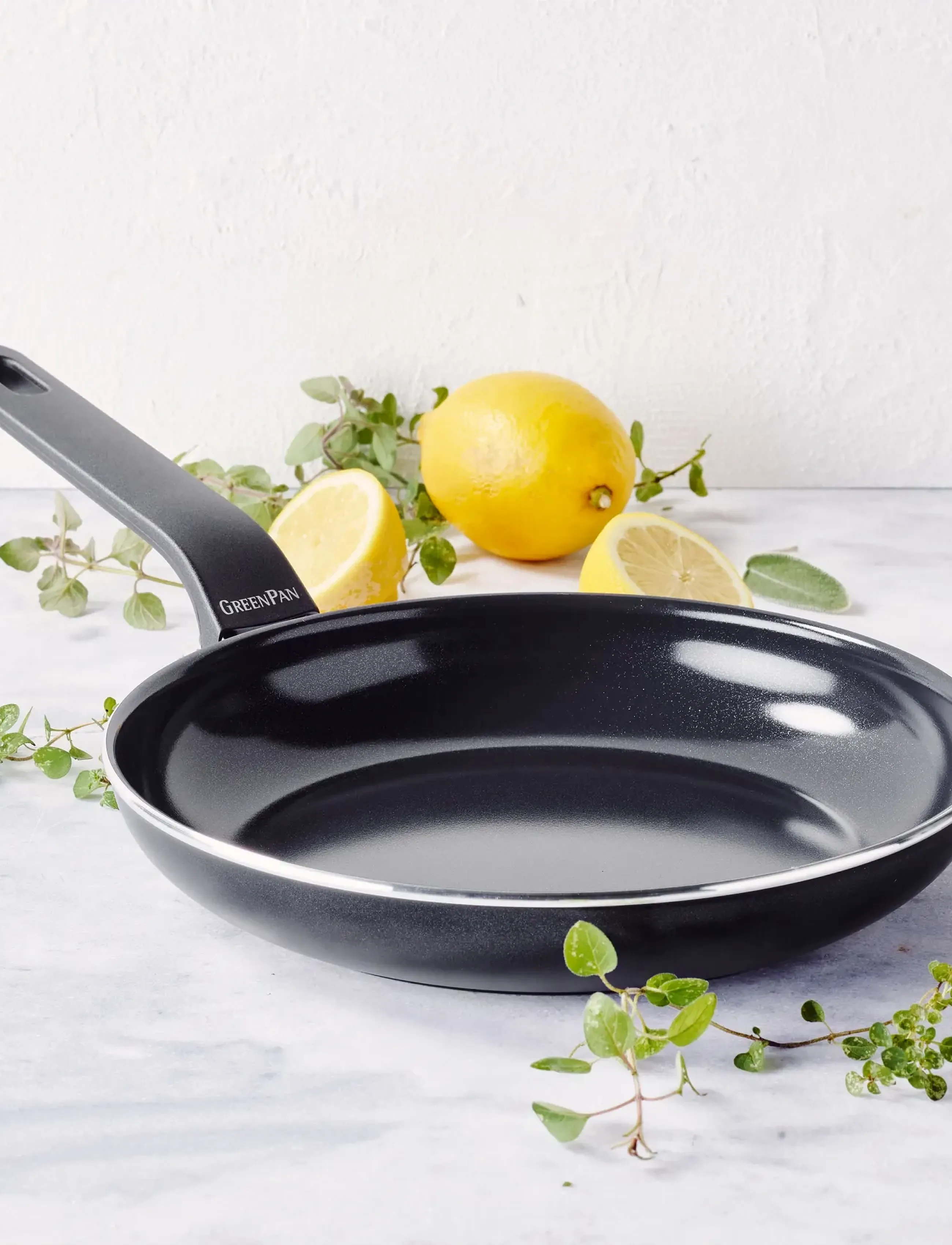 Greenpan Frypan 24Cm, Ø 24 cm, Pots & Pans, Schwarz - Frying Homeware