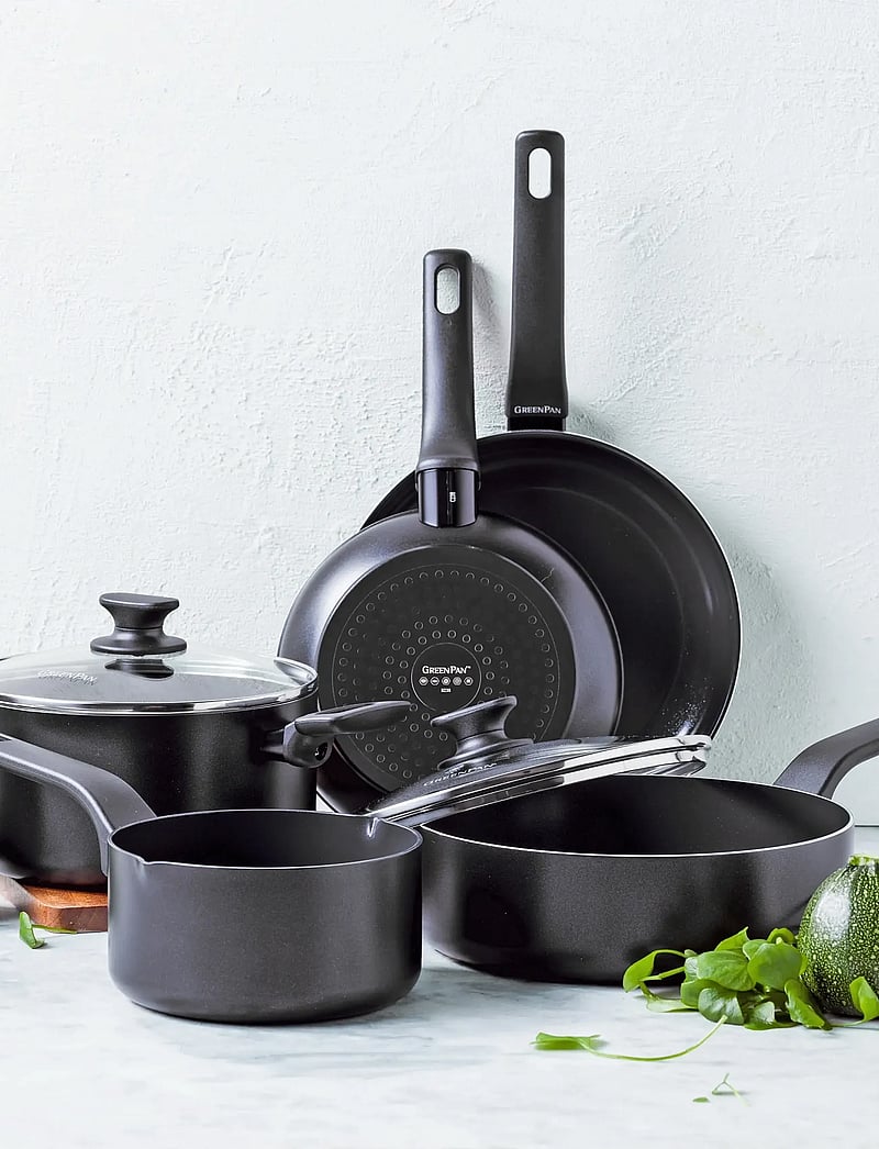 Greenpan - Skillet 28cm/3.1L with lid + helper handle - stieltöpfe - black - 5