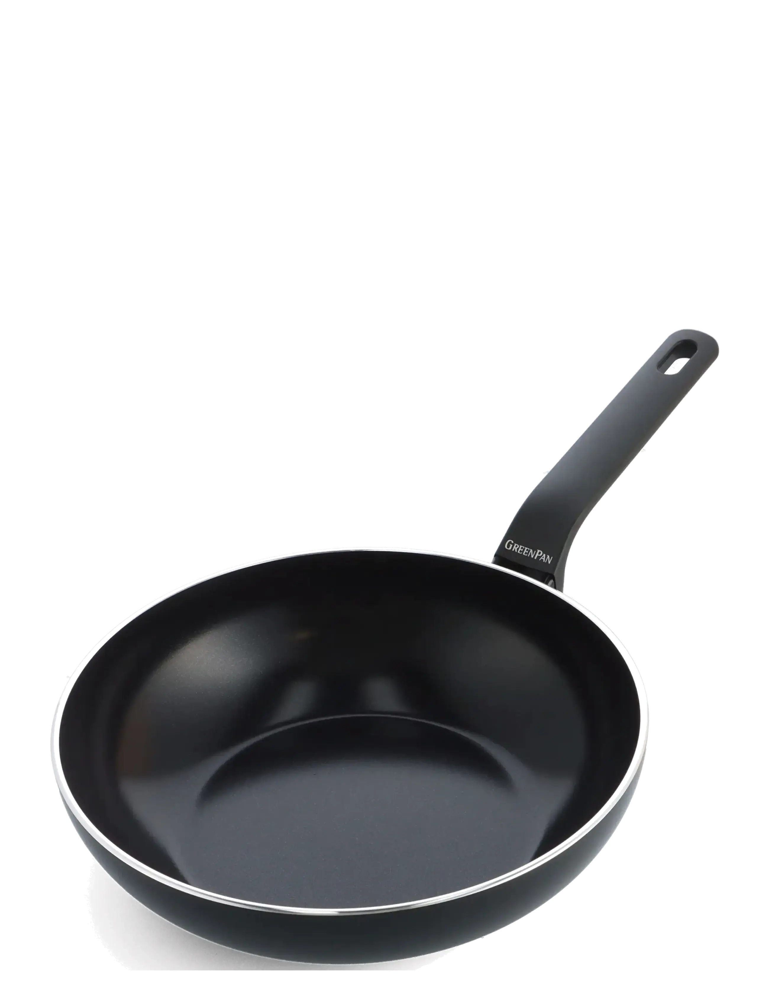 Greenpan Wok 28cm/3.69L - Visa allt - BLACK / black