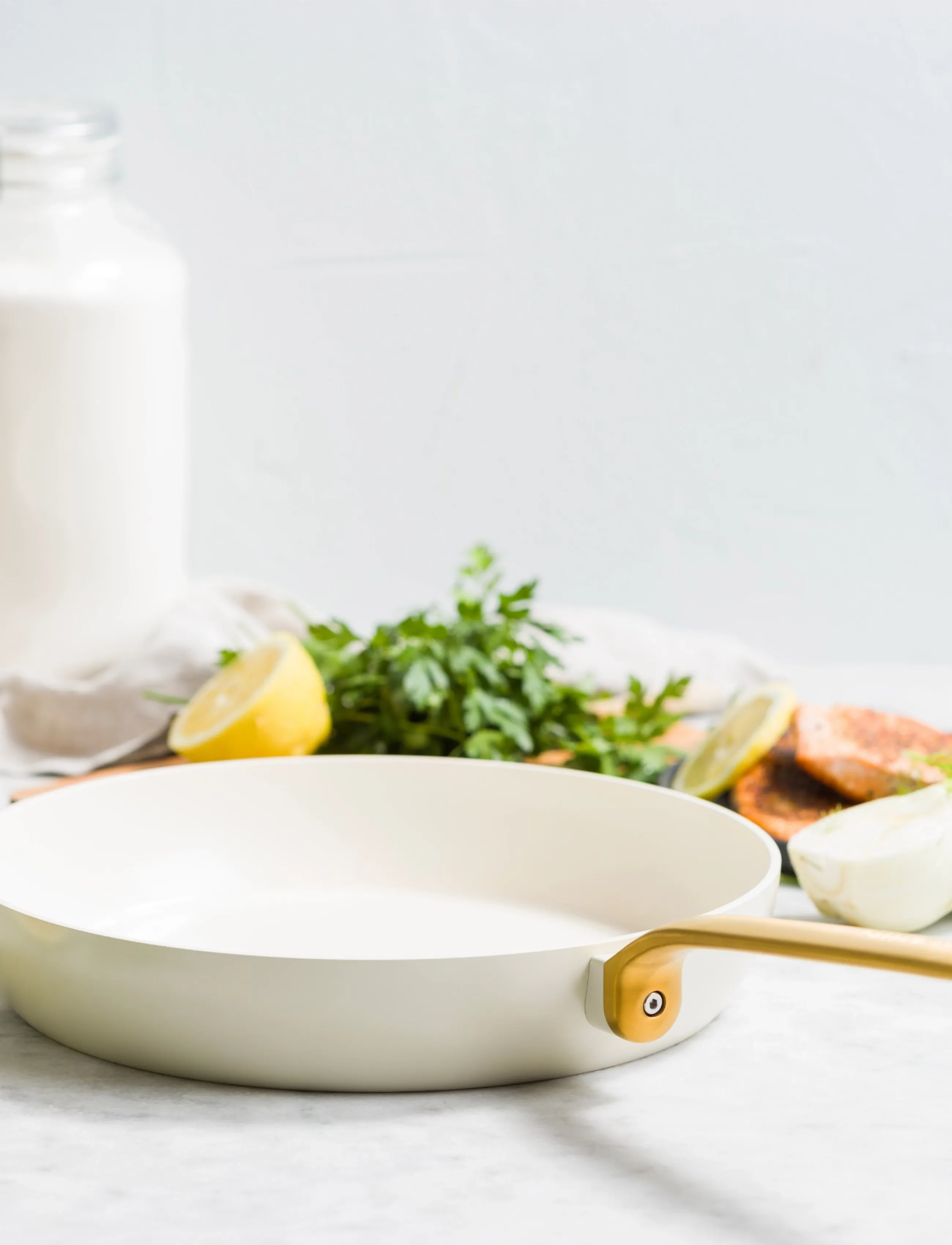 Greenpan Evolution Stegepande 30 Cm – Cream White, cm, Pots & Pans, Creme - Frying Homeware