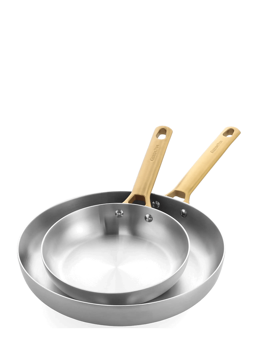 Greenpan - GreenPan Padova uncoated 2pcs set: Frypan 20+28cm - praepannid ja pannid - silver - 1