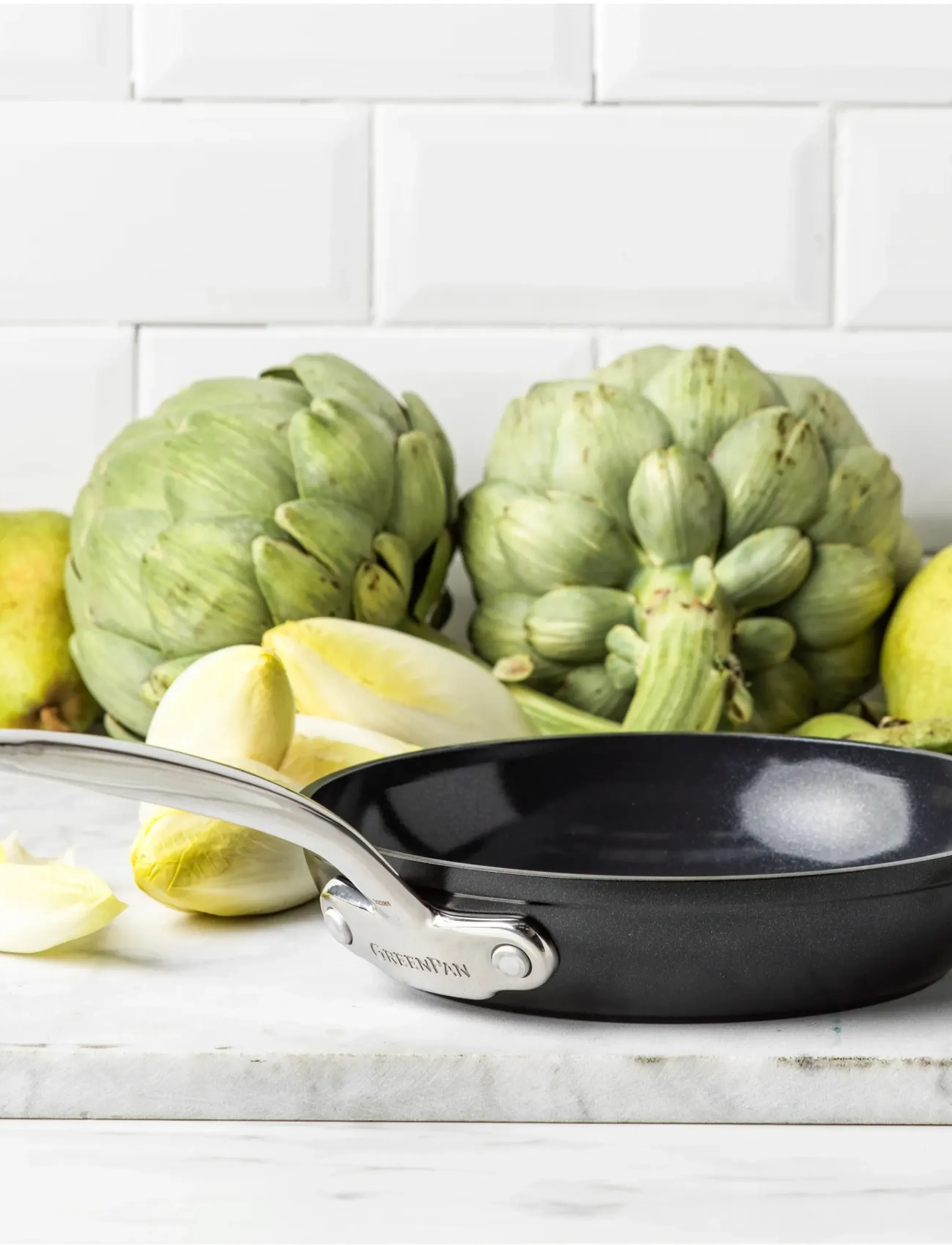 Greenpan Frypan 20Cm, Ø 20 cm, Pots & Pans, Silber - Frying Homeware