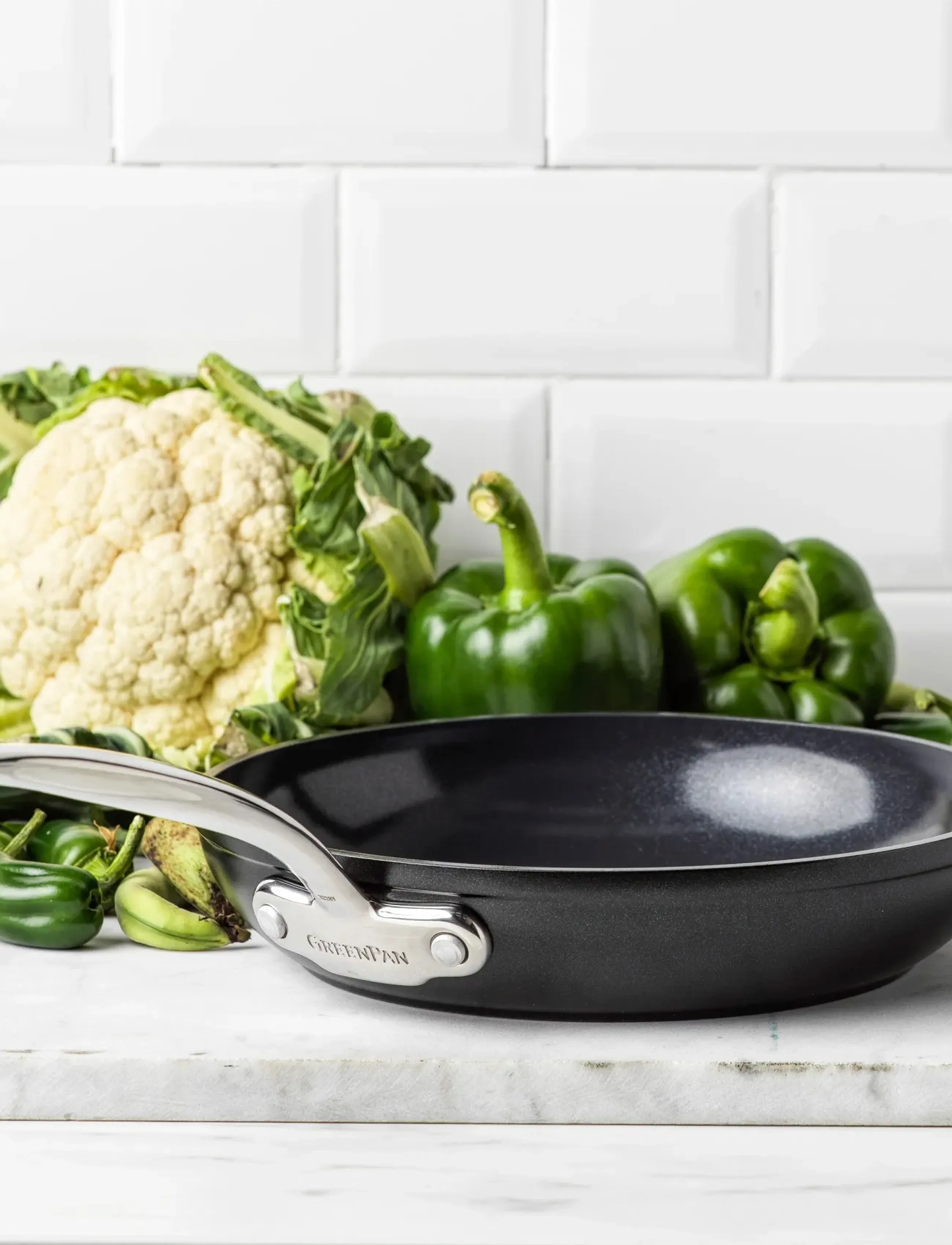 Greenpan - Frypan 24cm - stekpannor - black - 0