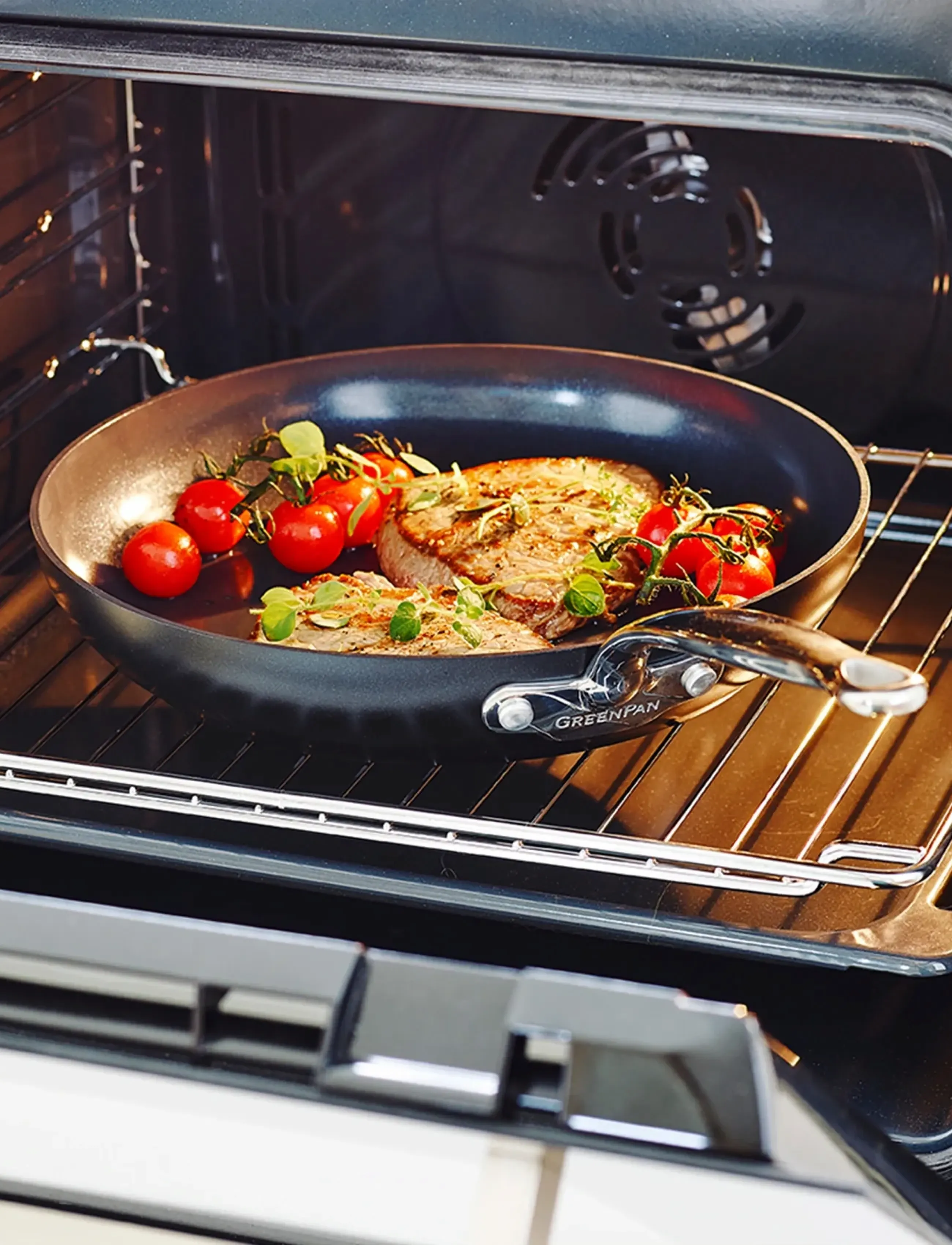 Greenpan - Frypan 24cm - stekpannor - black - 3