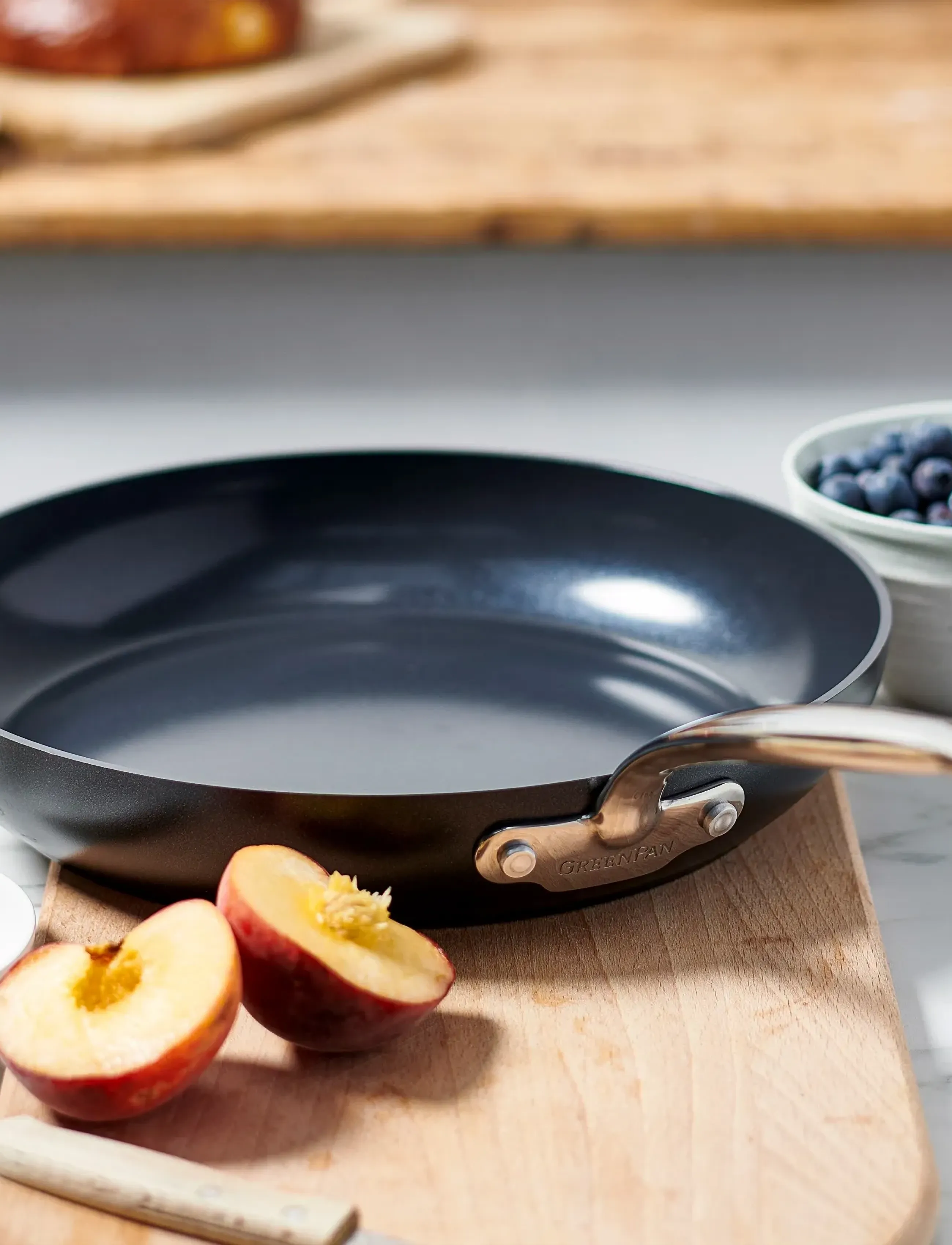 Greenpan Frypan 28Cm, Ø 28 cm, Pots & Pans, Schwarz - Frying Homeware