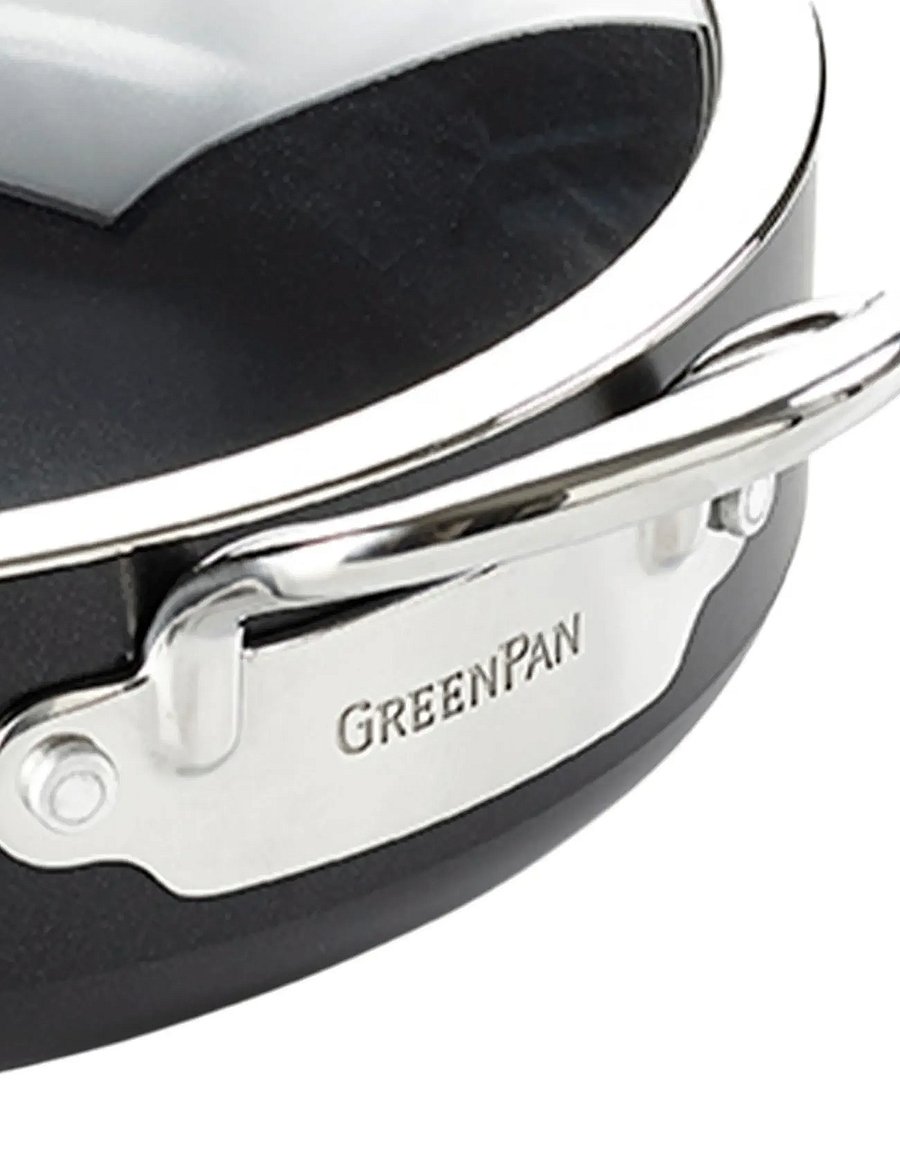 Greenpan - Skillet 30cm/4.8L with lid + 2 safe handles - praepannid ja pannid - black - 5