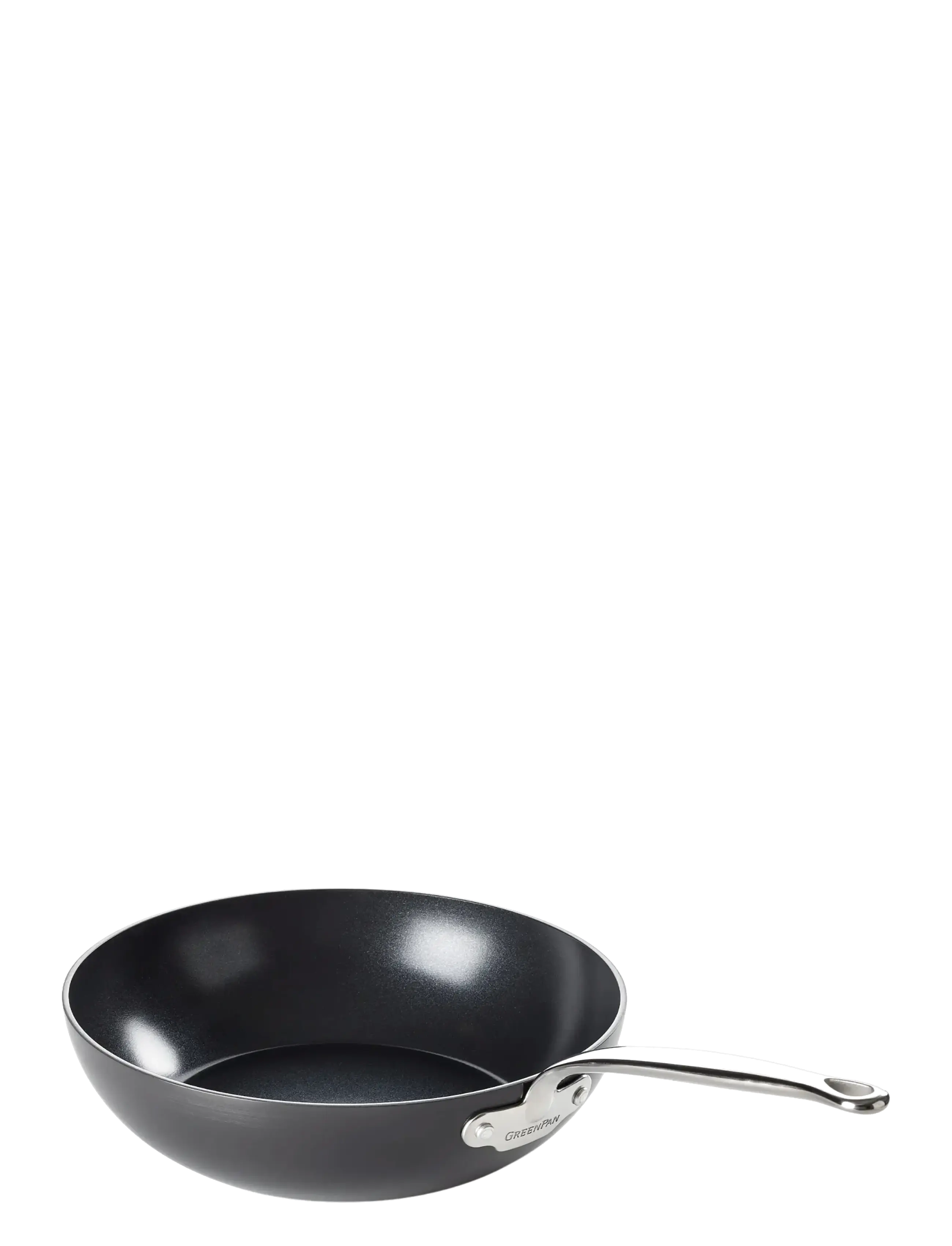 Greenpan Wok 28cm - Keptuvės & Ketaus Keptuvės - BLACK / black