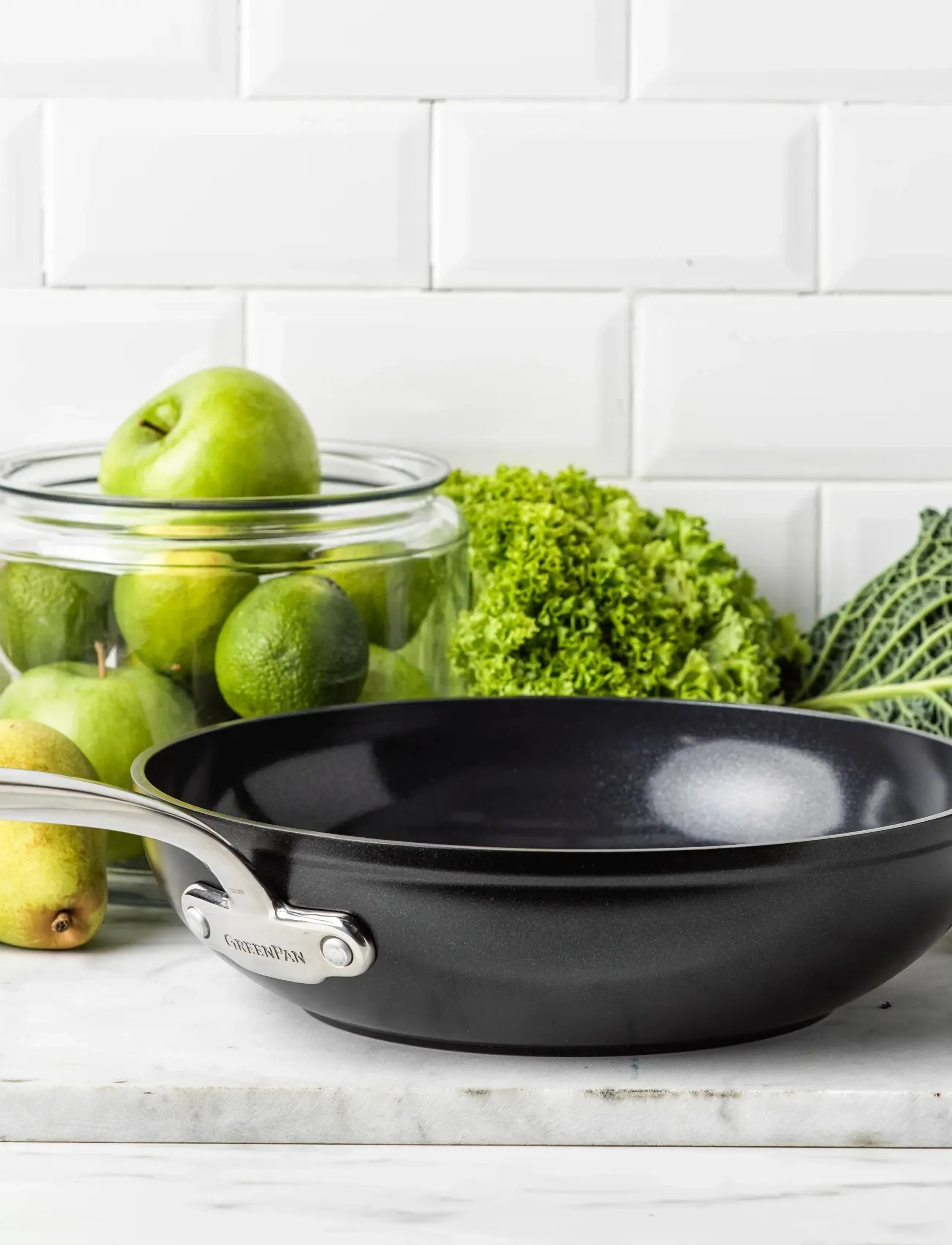 Greenpan Wok 28Cm, Ø 28 cm, Pots & Pans, Schwarz - Woks, Homeware