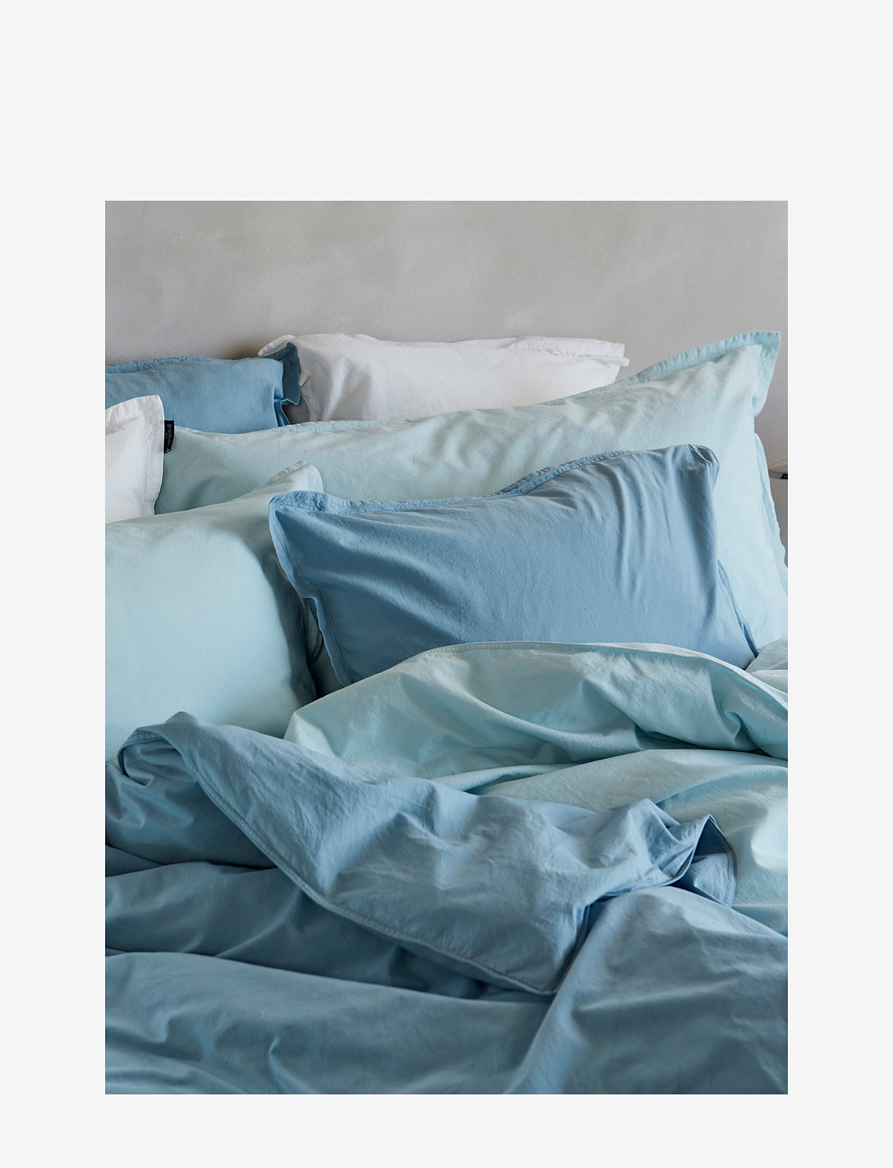 Gripsholm - PILLOWCASE VINTAGE WALNUT 50X60 - shop by price - medium blue - 1