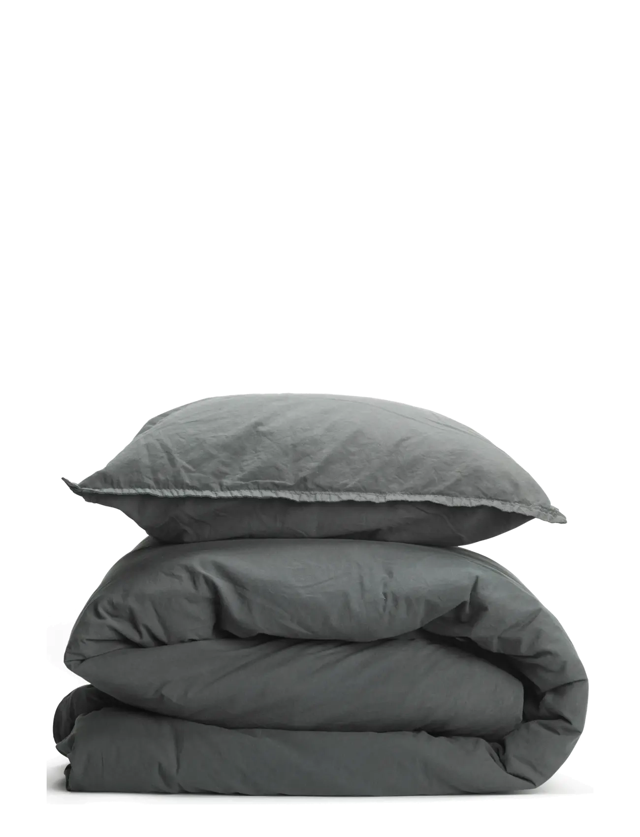 BED SET VINTAGE MEDIUM BLUE 150X210;50X60 - ANTHRACITE