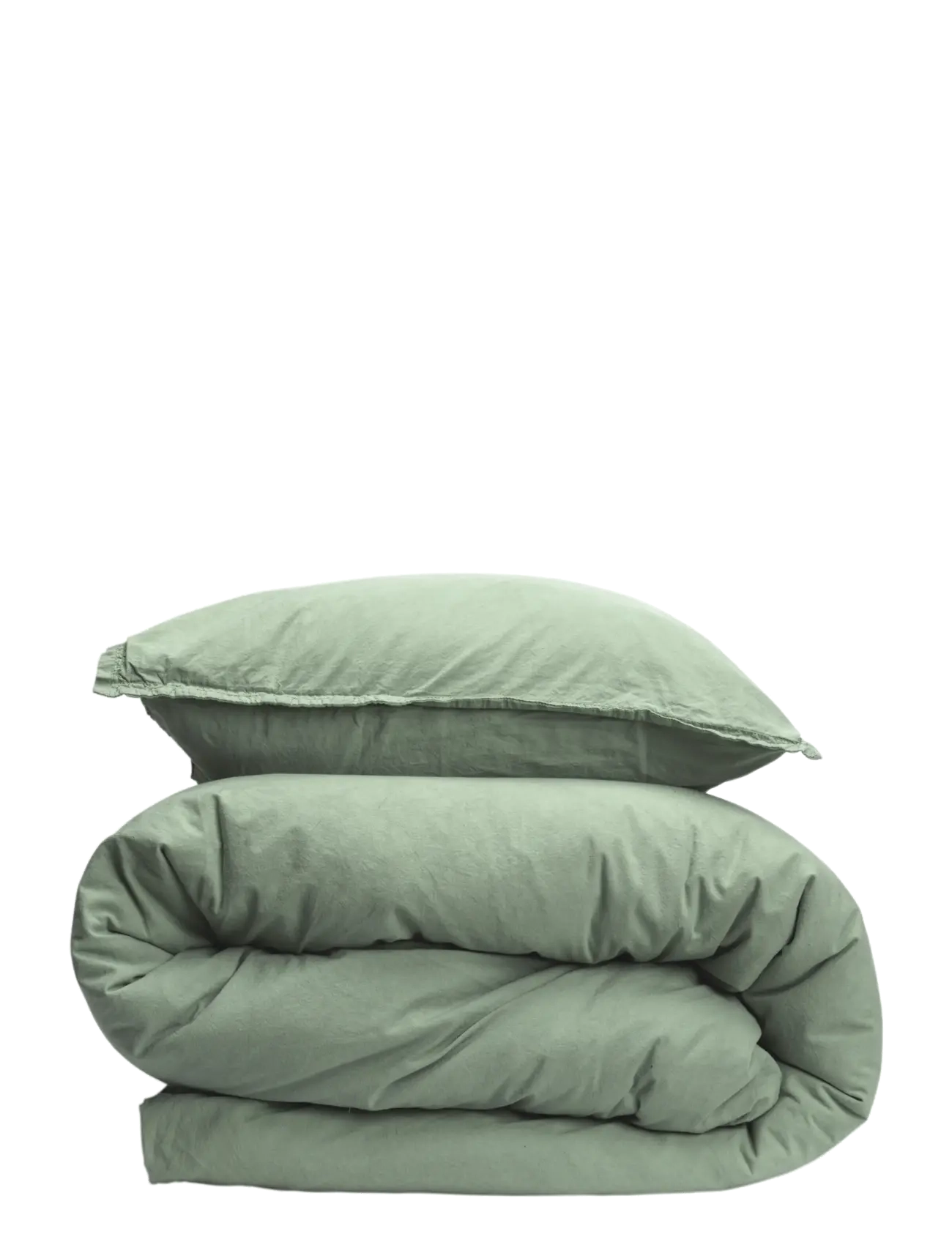 Gripsholm PÅSLAKAN VINTAGE LILJEGRÖN 150X210;50X60 - Påslakanset - LILY GREEN / green