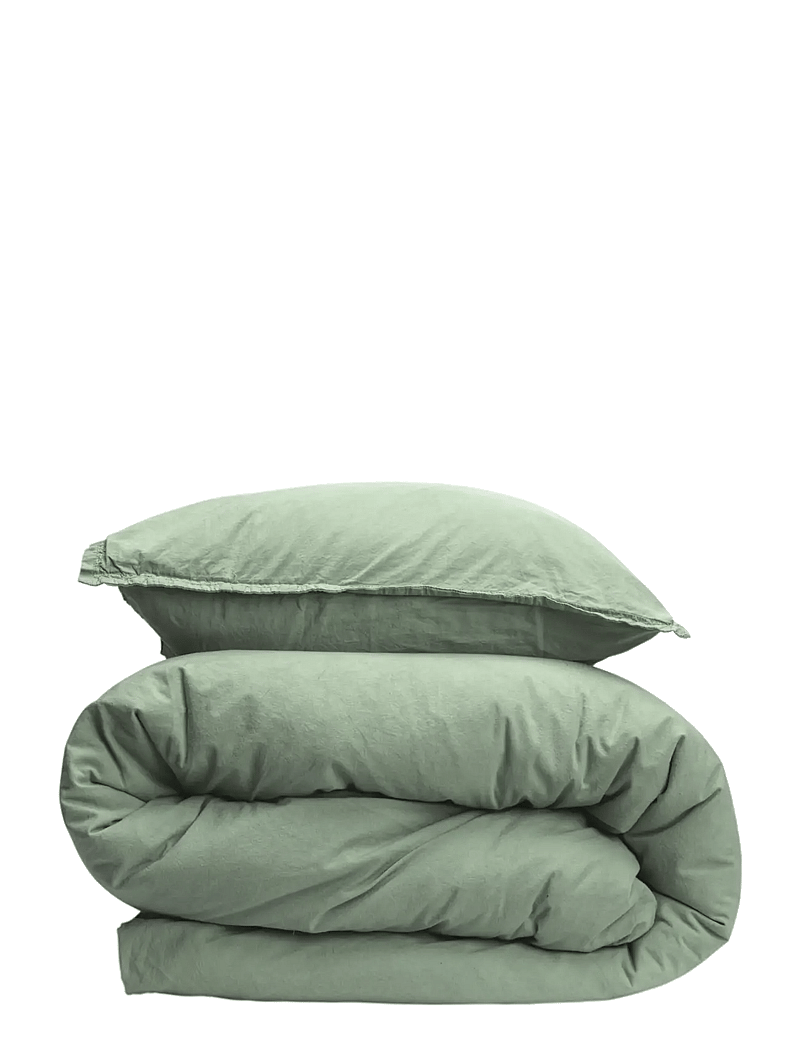 Gripsholm - BED SET VINTAGE MEDIUM BLUE 150X210;50X60 - bed sets - lily green - 0