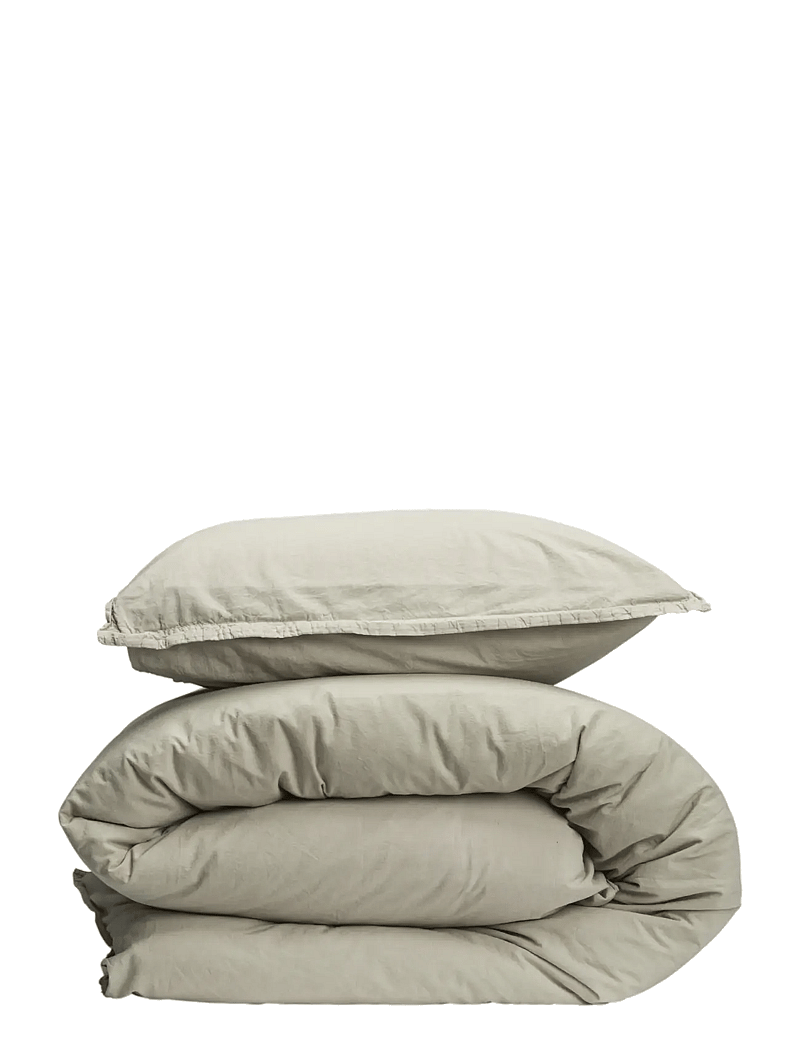 Gripsholm - BED SET VINTAGE MEDIUM BLUE 150X210;50X60 - bed sets - linnen beige - 0