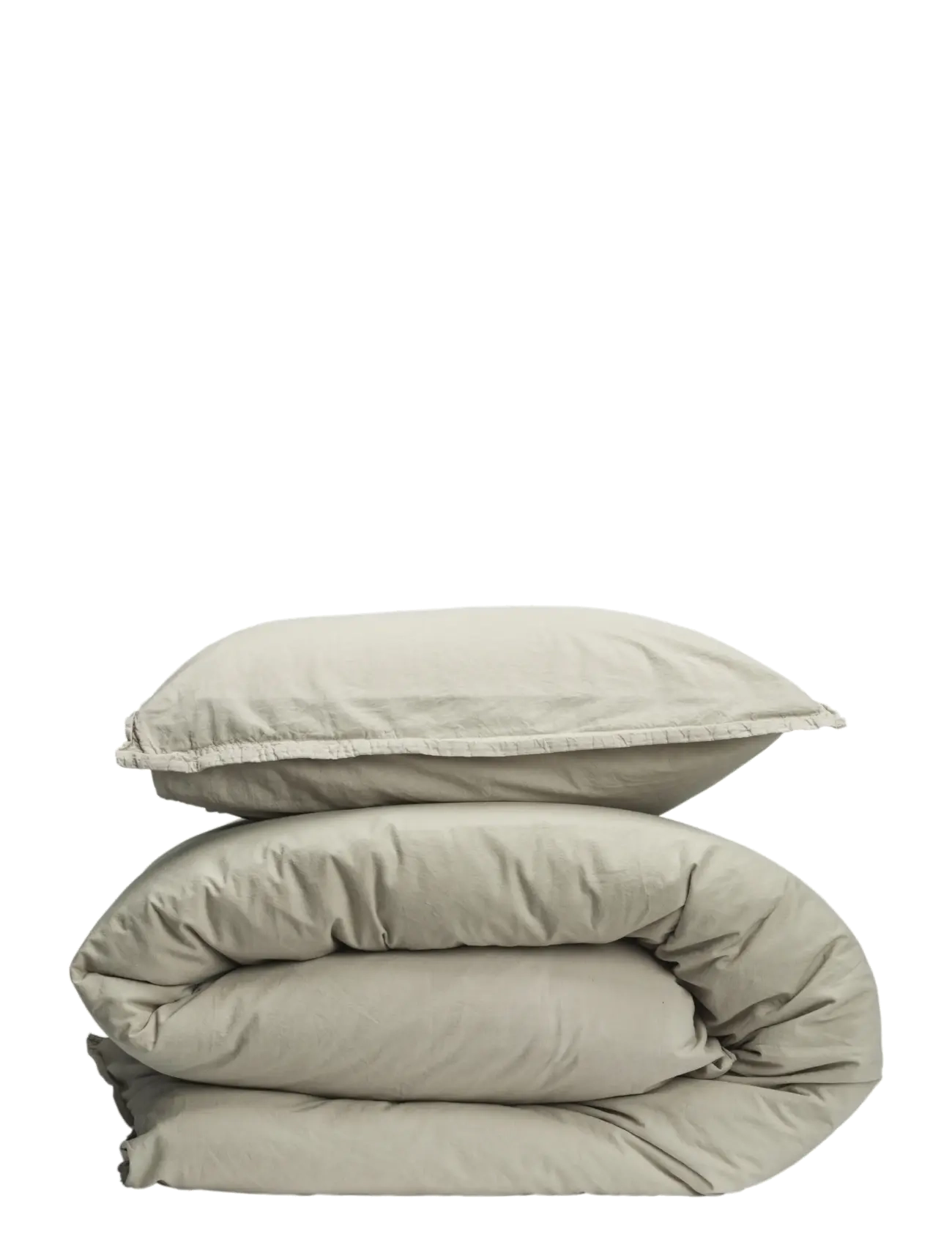 Gripsholm PÅSLAKAN VINTAGE LINBEIGE 150X210;50X60 - Påslakanset - LINNEN BEIGE / beige