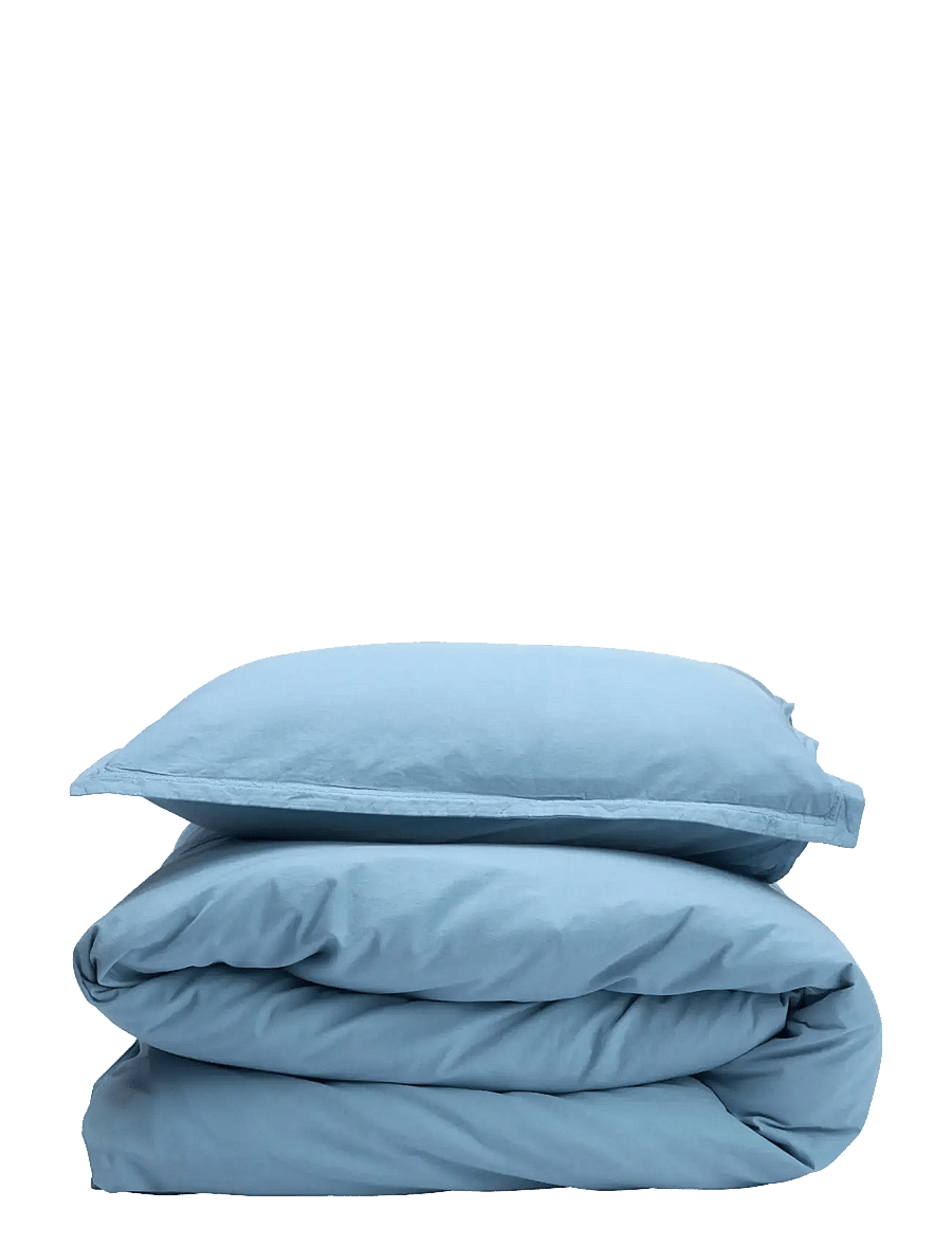 Gripsholm - BED SET VINTAGE GOTS SMOKE 150X210+50X60 - voodiriiete komplektid - medium blue - 1