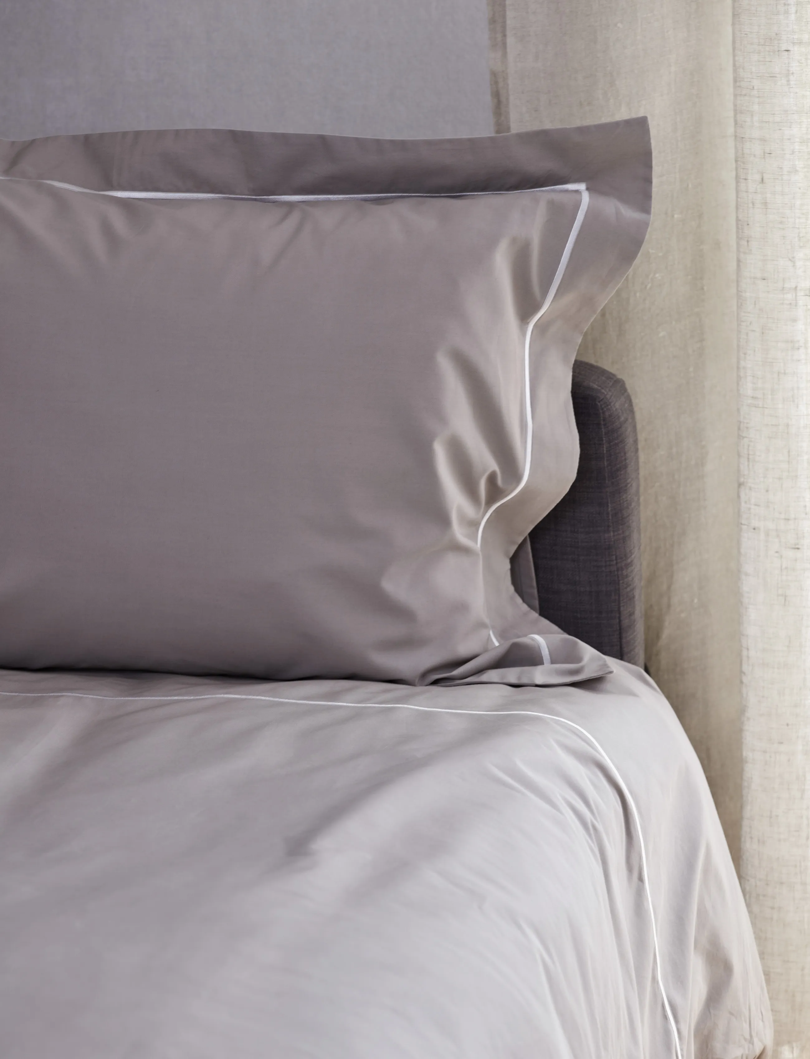 Gripsholm - BED SET SIRI PERCALE - medium grey - 0