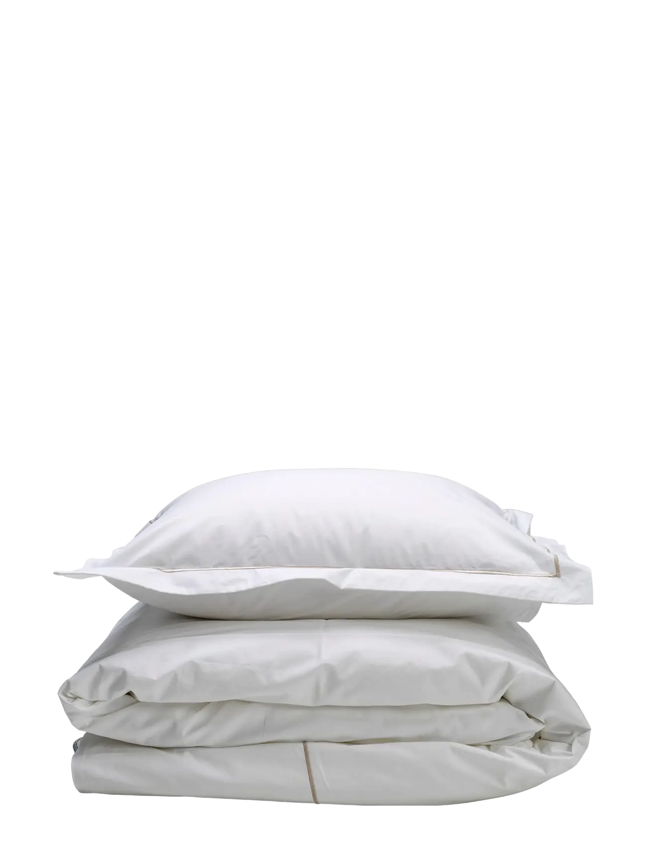 Gripsholm PÅSLAKAN SIRI VIT/COB 150X210;50X60 - Textilier - WHITE / white
