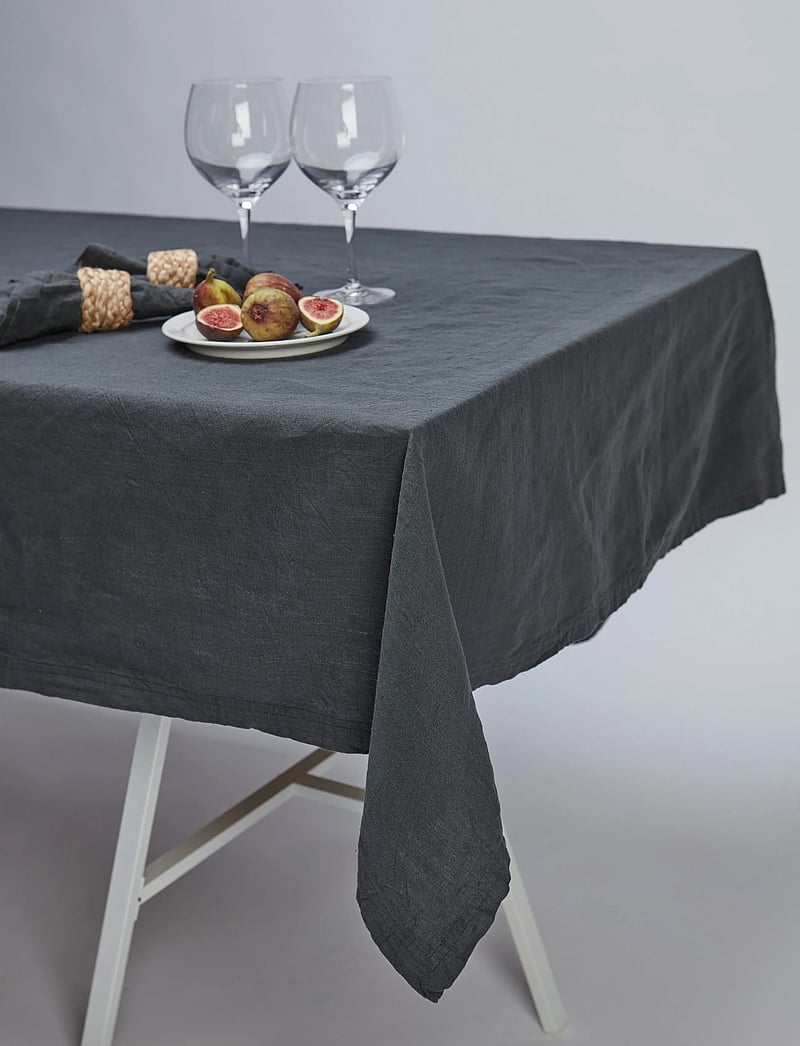 Gripsholm - DUK LINEN BLEND ANTRACITE 145x250 - dukar & löpare - anthracite - 3