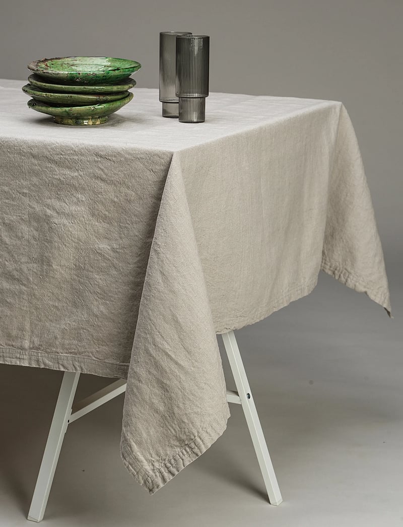 Gripsholm - DUK LINEN BLEND LINBEIGE 145x250 - dukar & löpare - linnen beige - 3