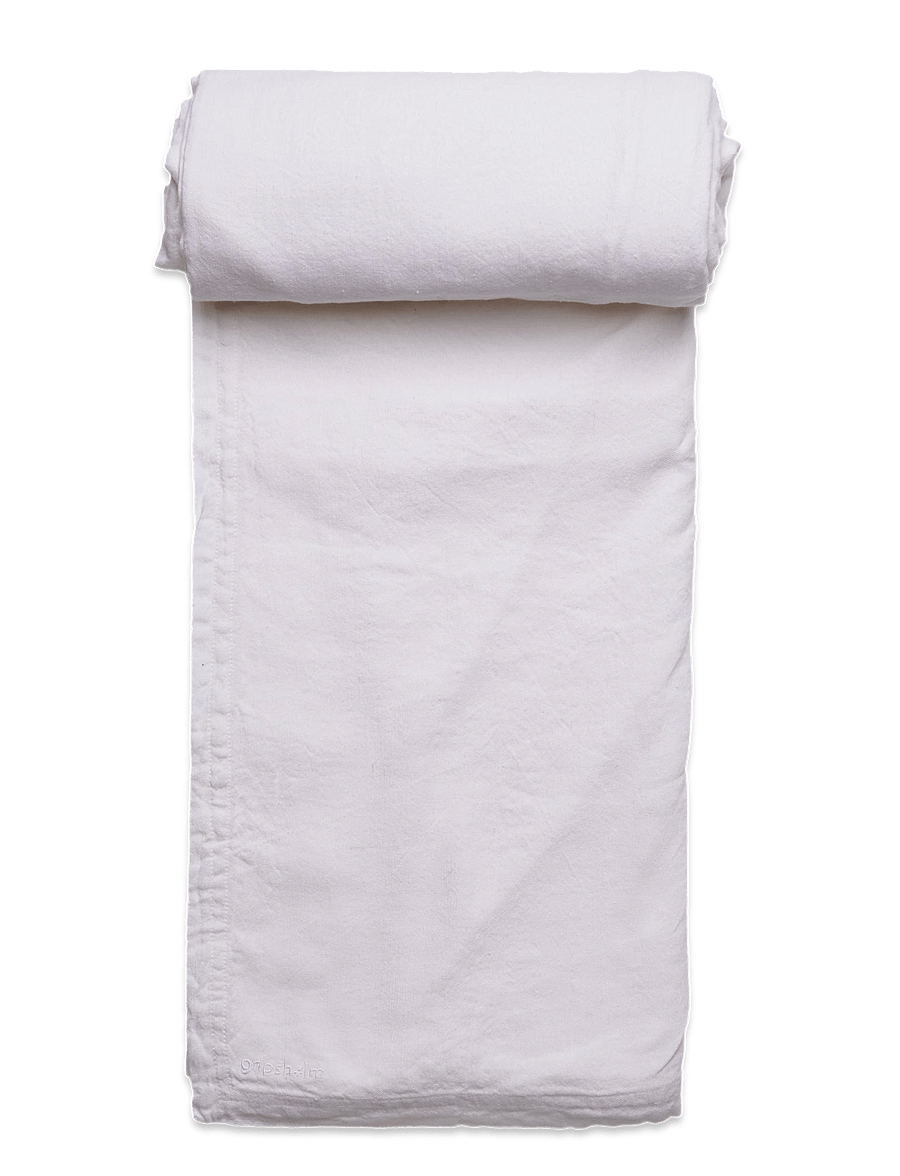 Gripsholm - TABLE CLOTH LINEN BLEND ANTHRACITE 145x310 - laudlinad - white - 1